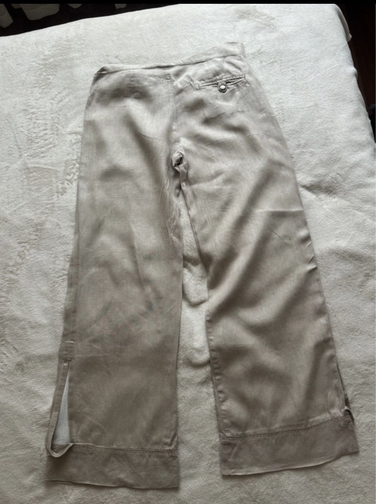Cop Copine Cop Copine linen wide cargo pants gorpcore Size 29" - 4 Thumbnail