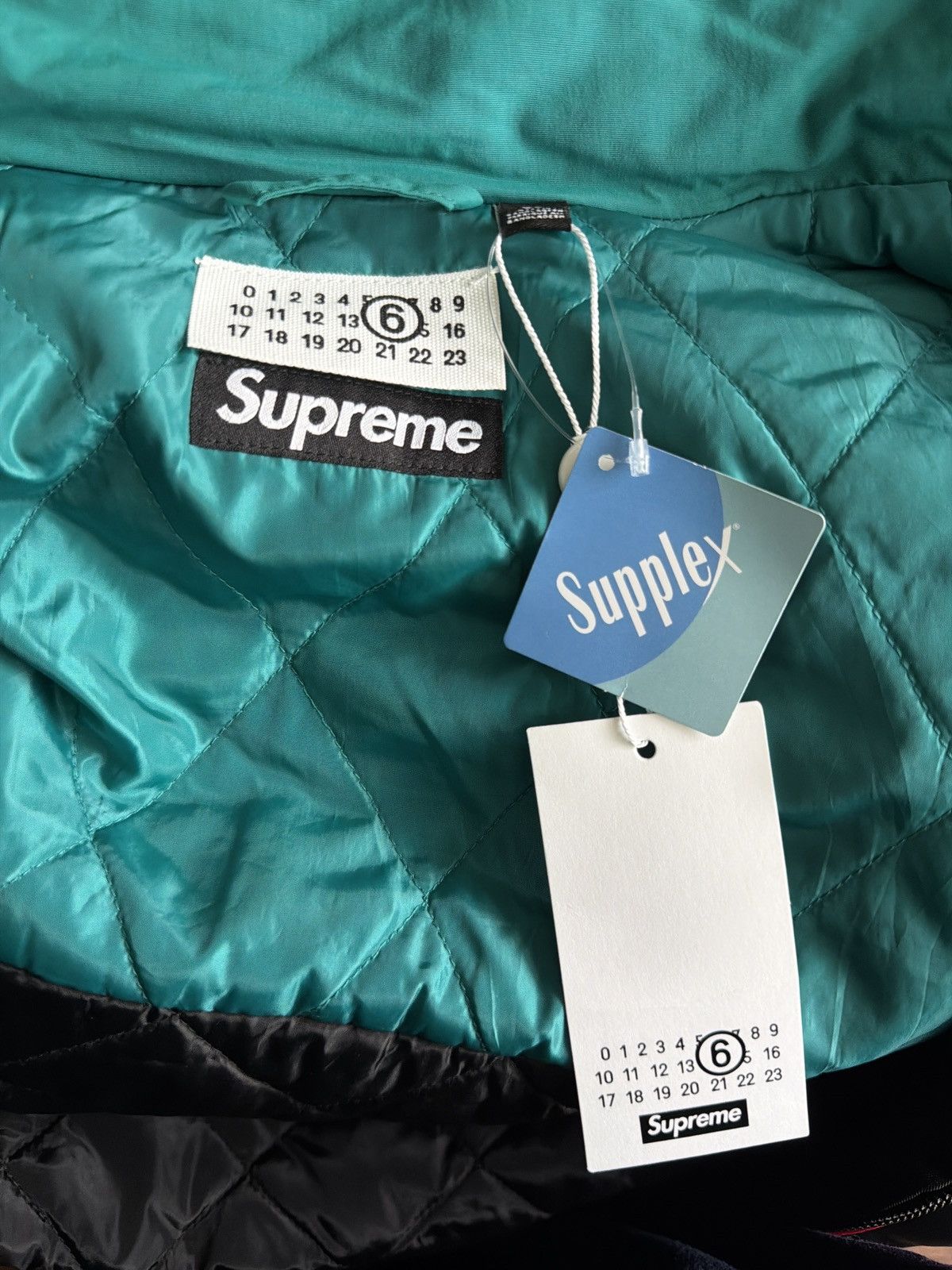 Maison Margiela × Supreme Supreme SS26 MM6 Maison Margiela Split Stadium Jacket Sz XL Size US XL / EU 56 / 4 - 18 Thumbnail