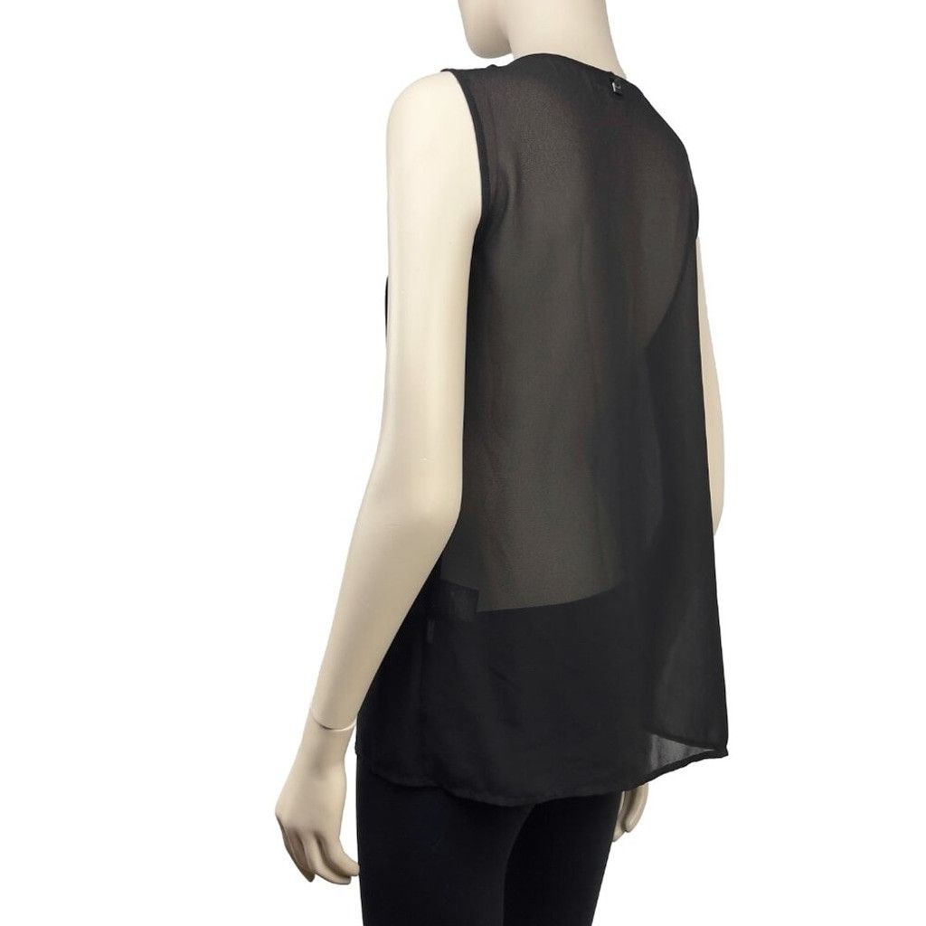 Rudsak RUDSAK Sheer Suede Gothic Rock Black Tank Top Blouse Size XS Size XS / US 0-2 / IT 36-38 - 4 Thumbnail