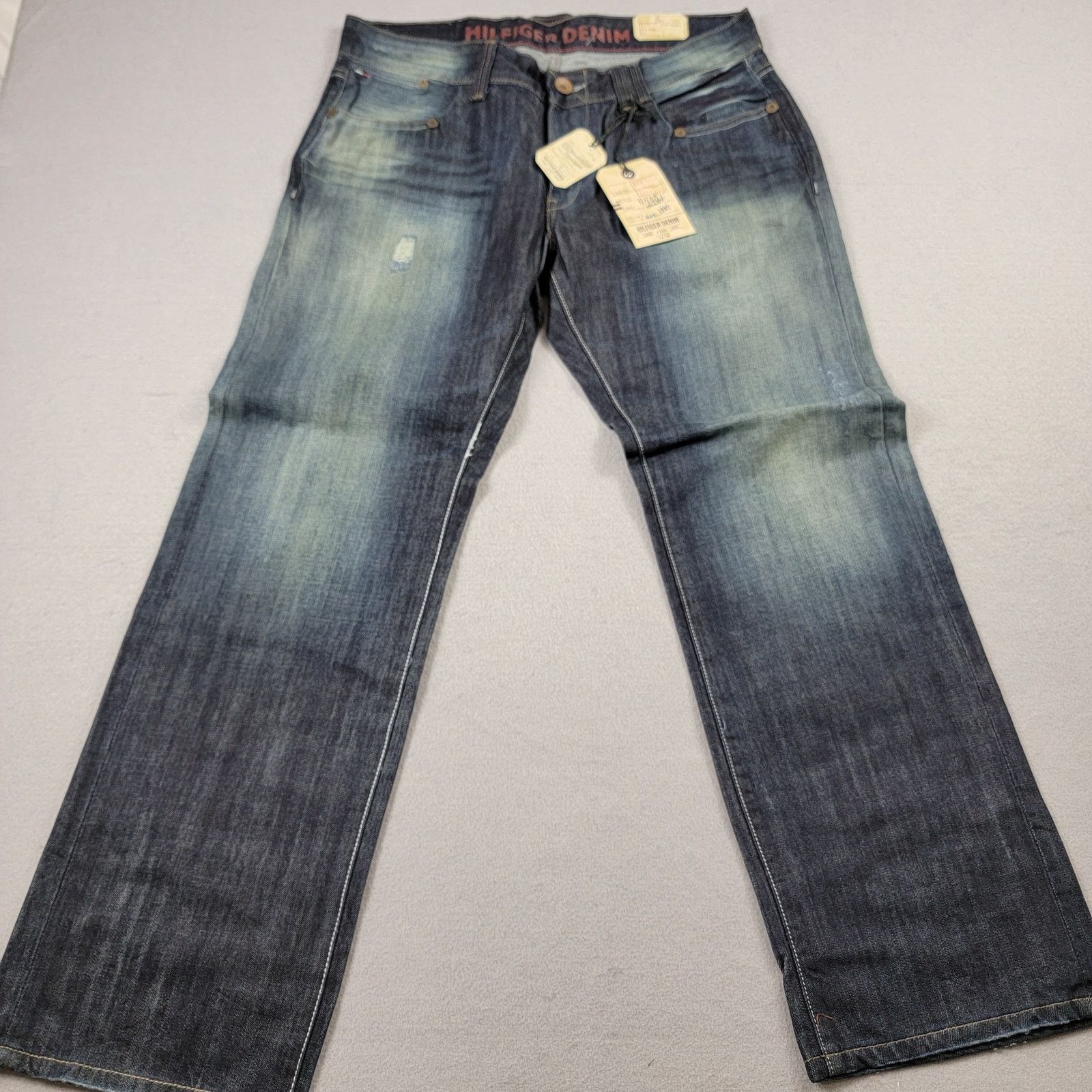 Tommy Hilfiger Tommy Hilfiger Denim Destruction Abrasion Blue Mens Sz 34x32 Size US 36 / EU 52 - 1 Thumbnail
