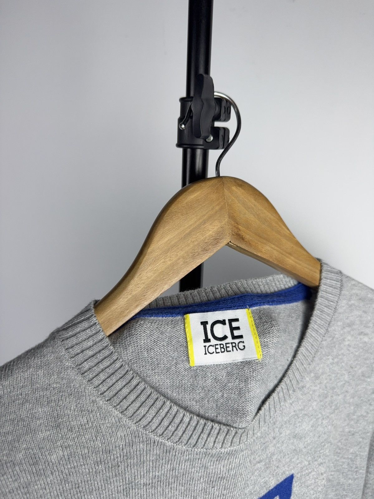 Iceberg Luxury ICE Iceberg Grey Multi-Color Logo Knit Sweater Size US S / EU 44-46 / 1 - 4 Thumbnail