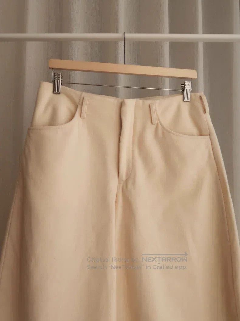 Comme des Garcons Comme des Garcons size S Beige Wool Side-Slit Balloon Pant Size US 27 - 4 Thumbnail