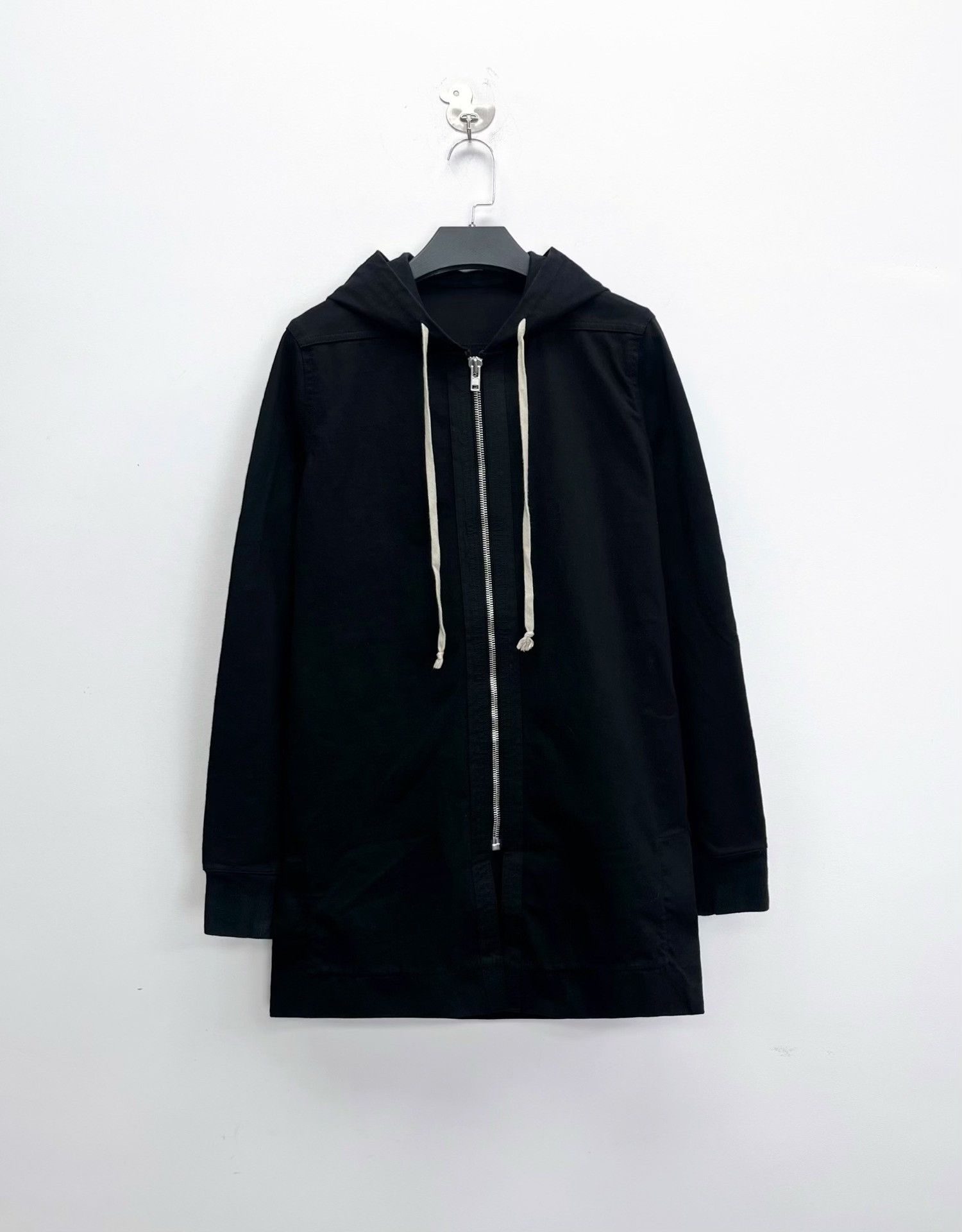 Rick Owens Rick Owens Black Mid-Length Wizard Hoodie Jacket Size US M / EU 48-50 / 2 - 1 Thumbnail