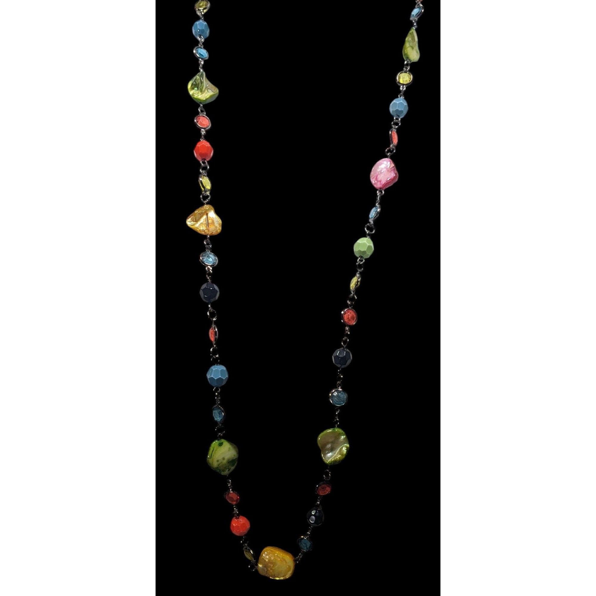 Other Candycore Rainbow Shell And Gem Beaded Necklace Size ONE SIZE - 2 Thumbnail
