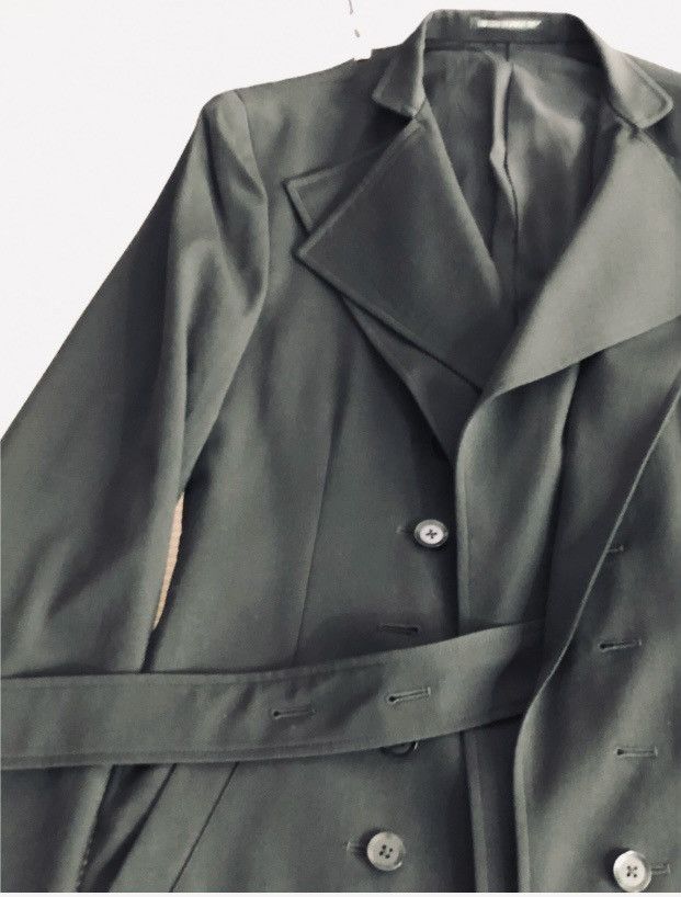 Yohji Yamamoto Yohji Yamamoto 🇯🇵 Pour Homme Nero Wool Dual Drape Coat 2 NWT Size US M / EU 48-50 / 2 - 7 Thumbnail