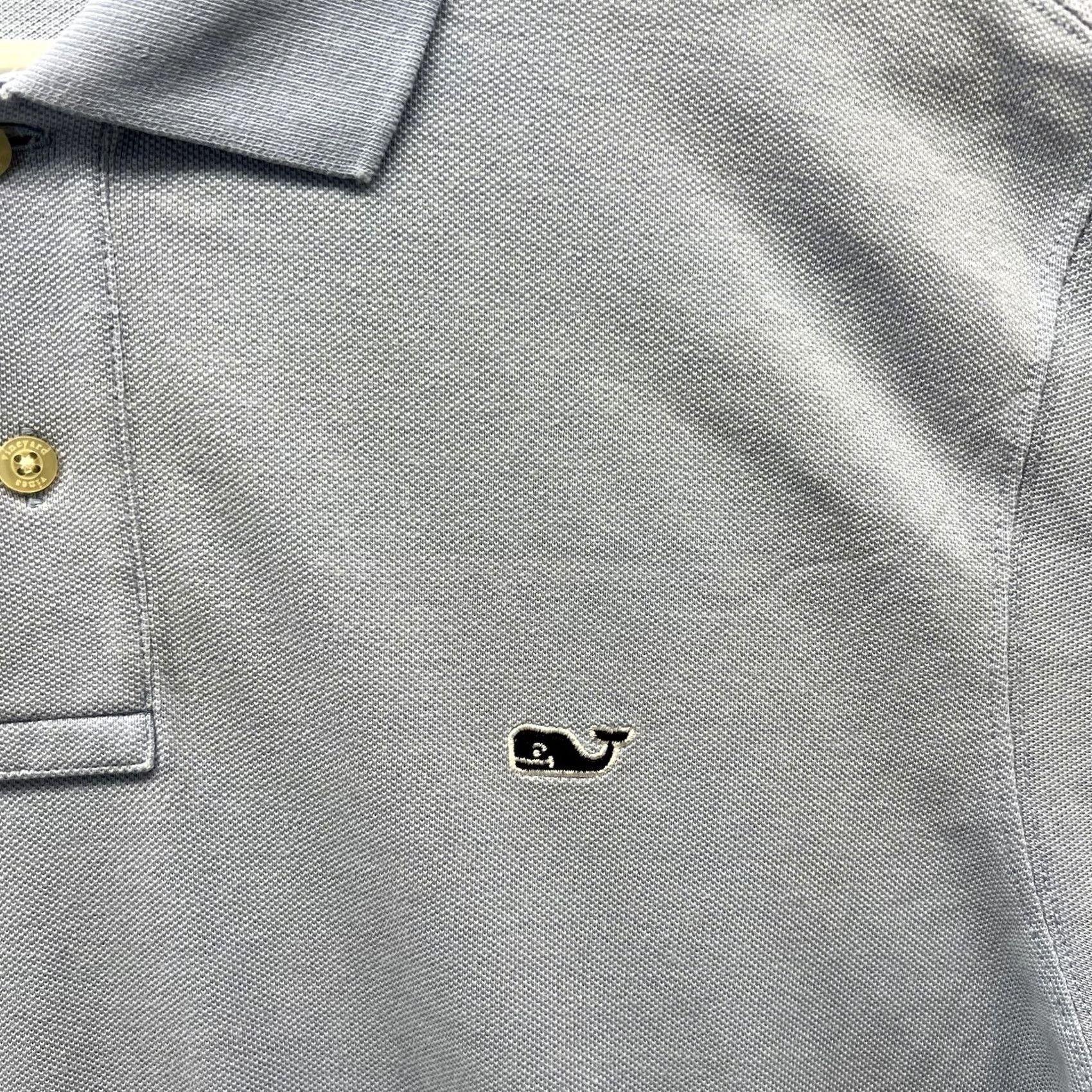 Vineyard Vines Vineyard Vines Polo Shirt Mens M Blue Cotton Pique Whale Logo Casual Golf Shirt Size US M / EU 48-50 / 2 - 7 Thumbnail