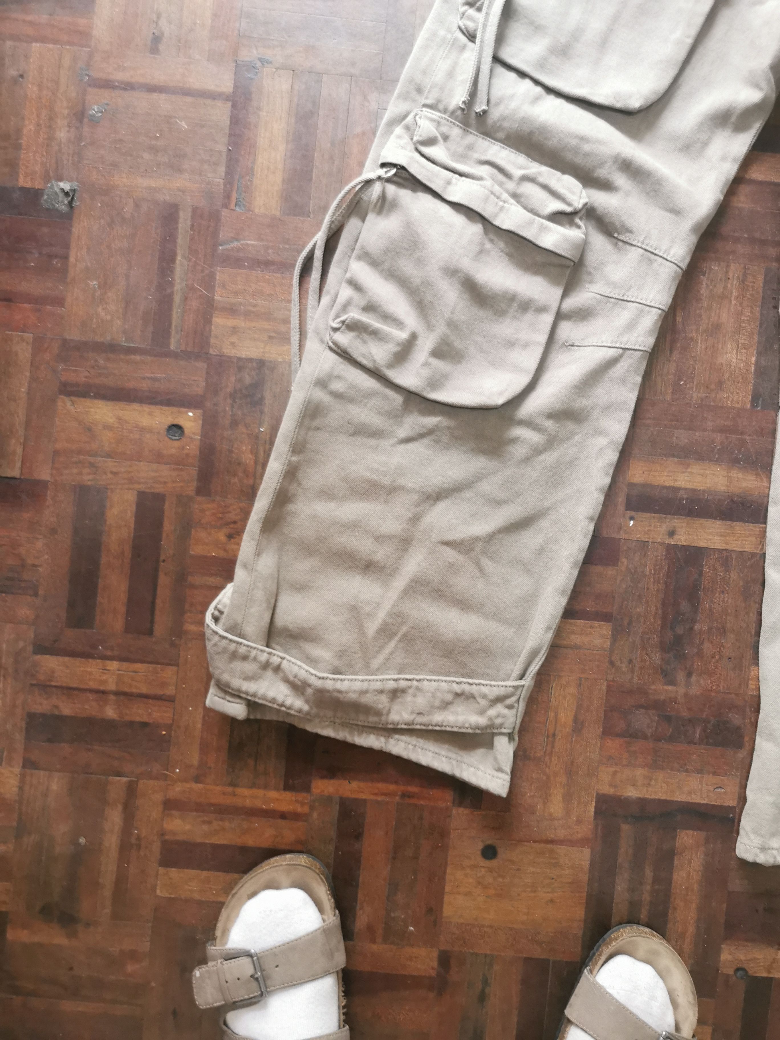 Zara Zara Cargo relaxed fit trousers fadded effect Multipocket, Size US 30 / EU 46 - 7 Thumbnail
