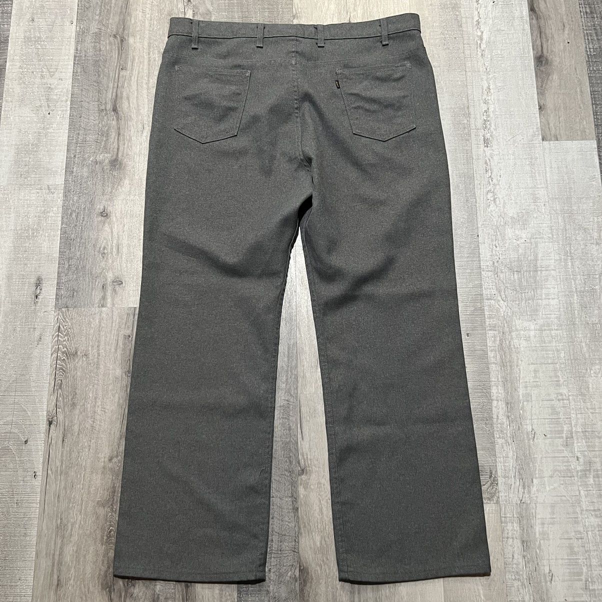 Levi's × Vintage VTG Levis Sta-Prest Grey Straight 90s Trouser Dress Pants Size US 42 / EU 58 - 2 Thumbnail