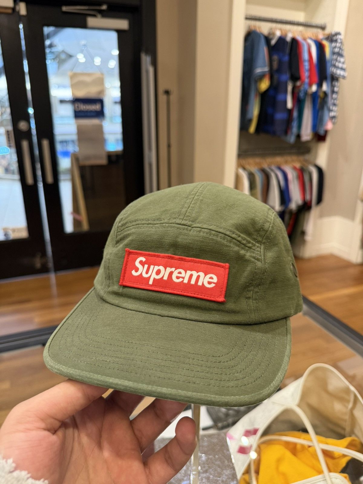 Olive Military Cap 帽子 Supreme Camp
