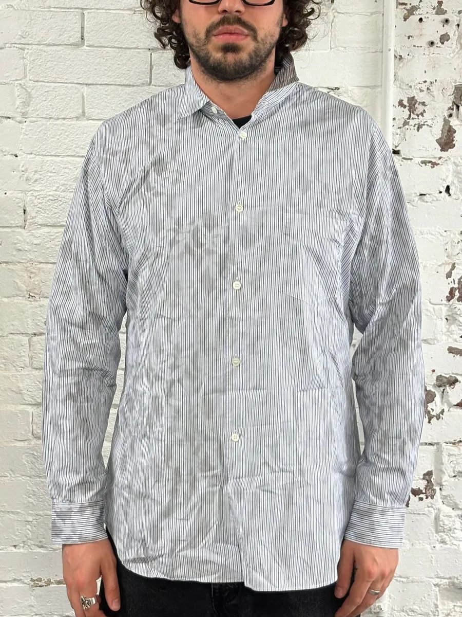Comme des Garcons Comme des Garçons Bat Shadows Blue Stripes Shirt Size US L / EU 52-54 / 3 - 2 Thumbnail