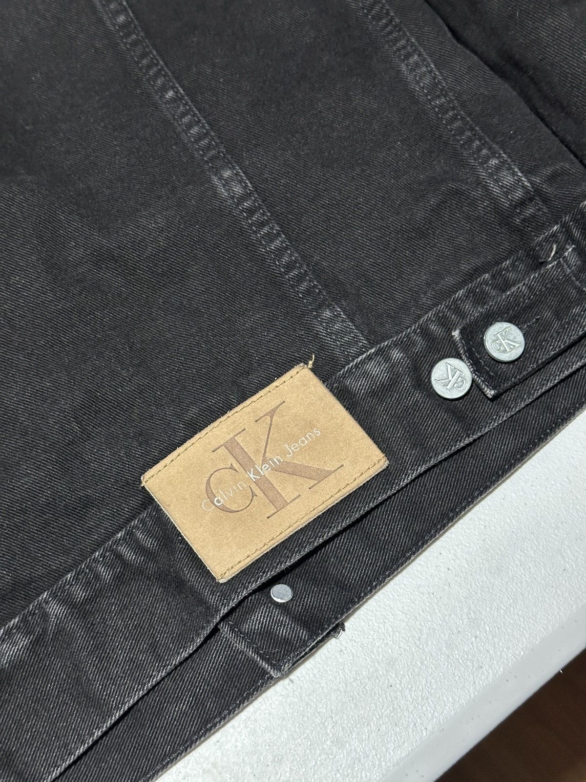 Calvin Klein Vintage Calvin Klein, jeans black denim trucker jacket Size US S / EU 44-46 / 1 - 10 Thumbnail