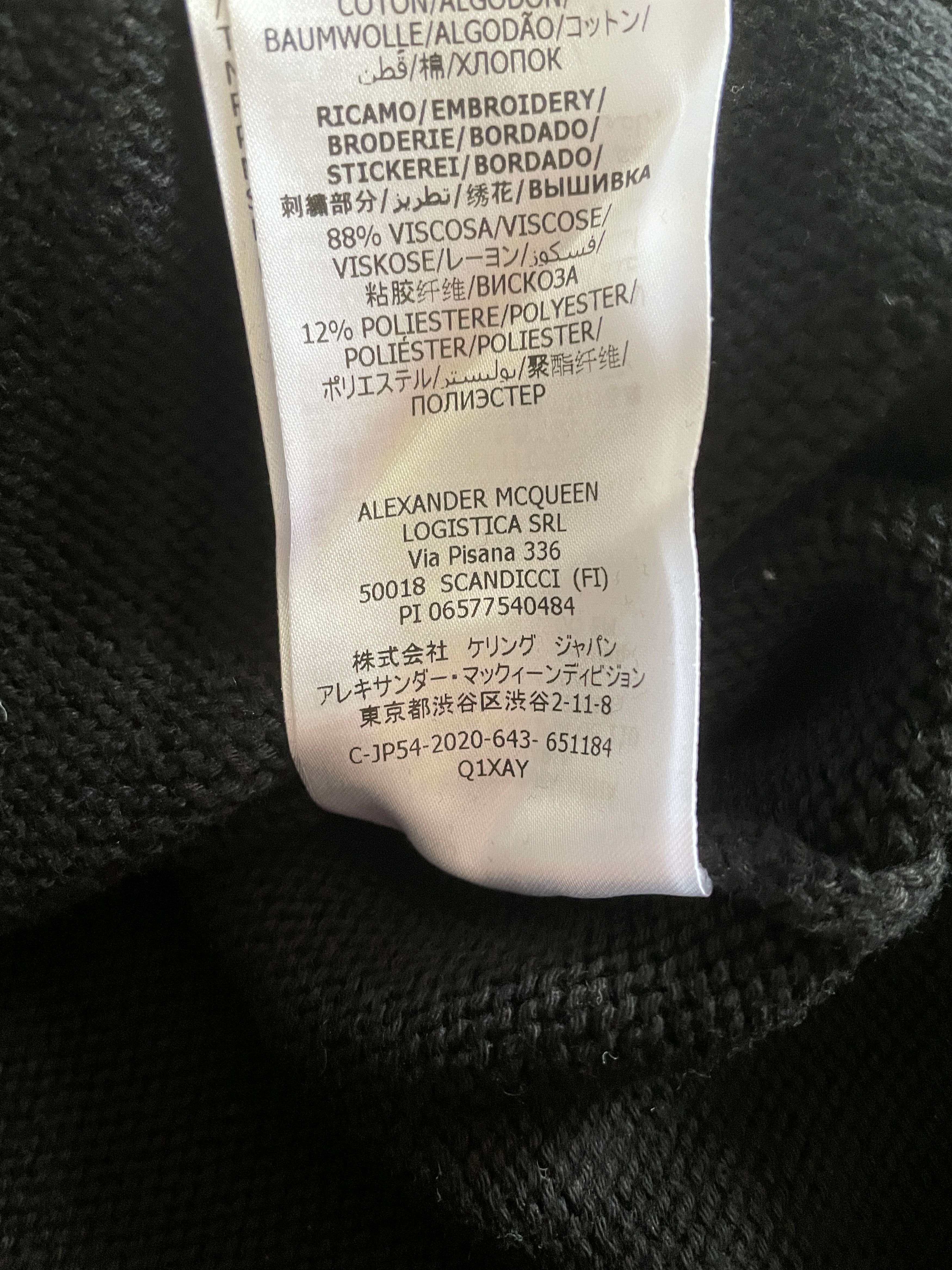 Alexander McQueen Alexander McQueen black embroidered sweater size L Size US L / EU 52-54 / 3 - 8 Thumbnail