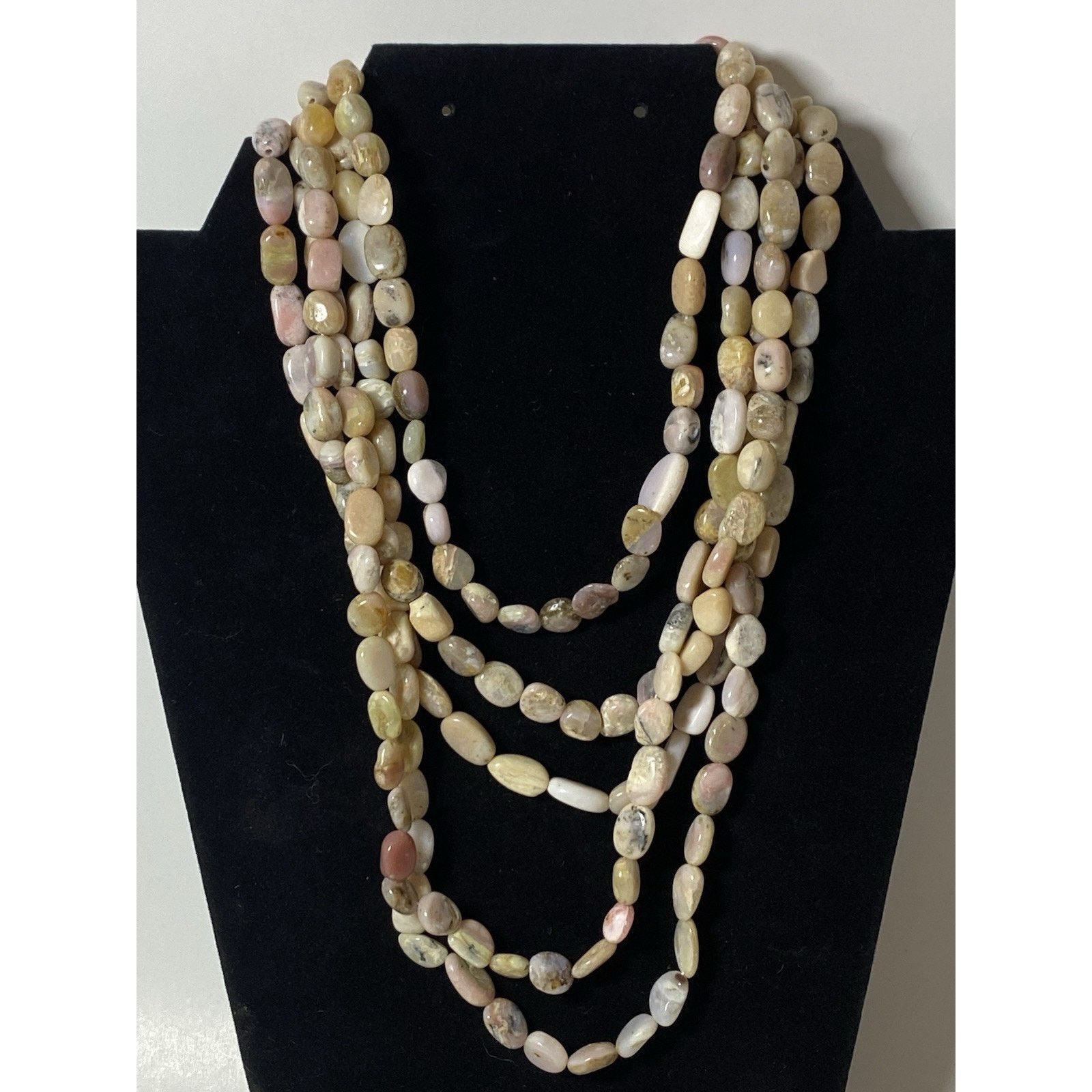 Other Pink Opal Multi Strand Beaded Necklace Size ONE SIZE - 1 Thumbnail