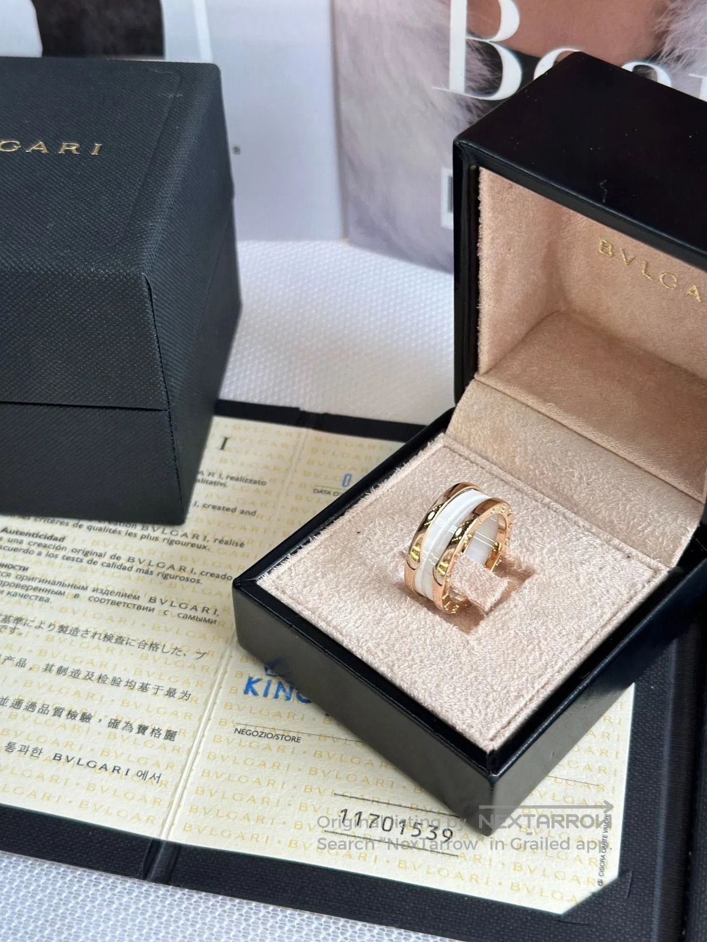 Bvlgari Bvlgari White Ceramic Ring. Size ONE SIZE - 4 Thumbnail