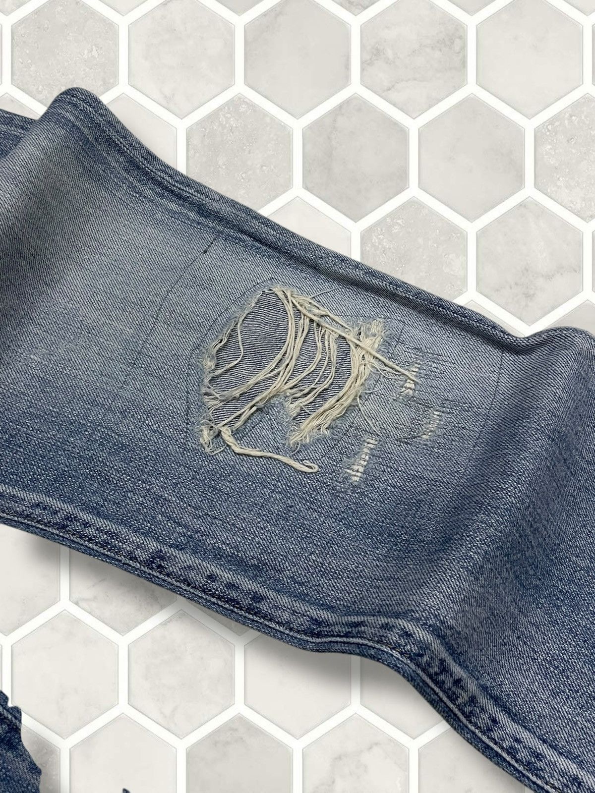 Hysteric Glamour Vintage Authentic Designer Japan Ungrid Distressed Denim Size US 30 / EU 46 - 9 Thumbnail