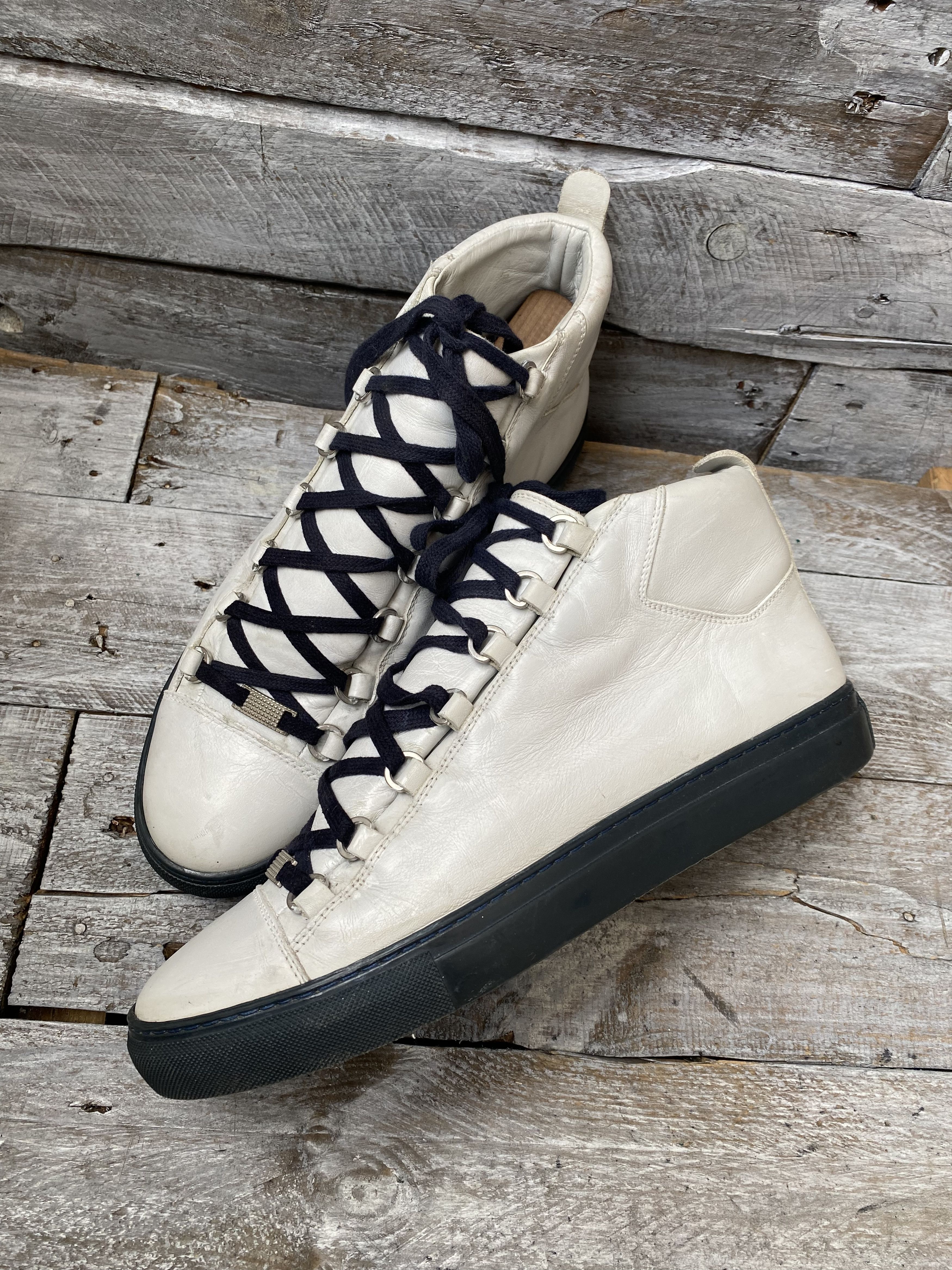 Balenciaga Arena white low-top sneakers sz uk