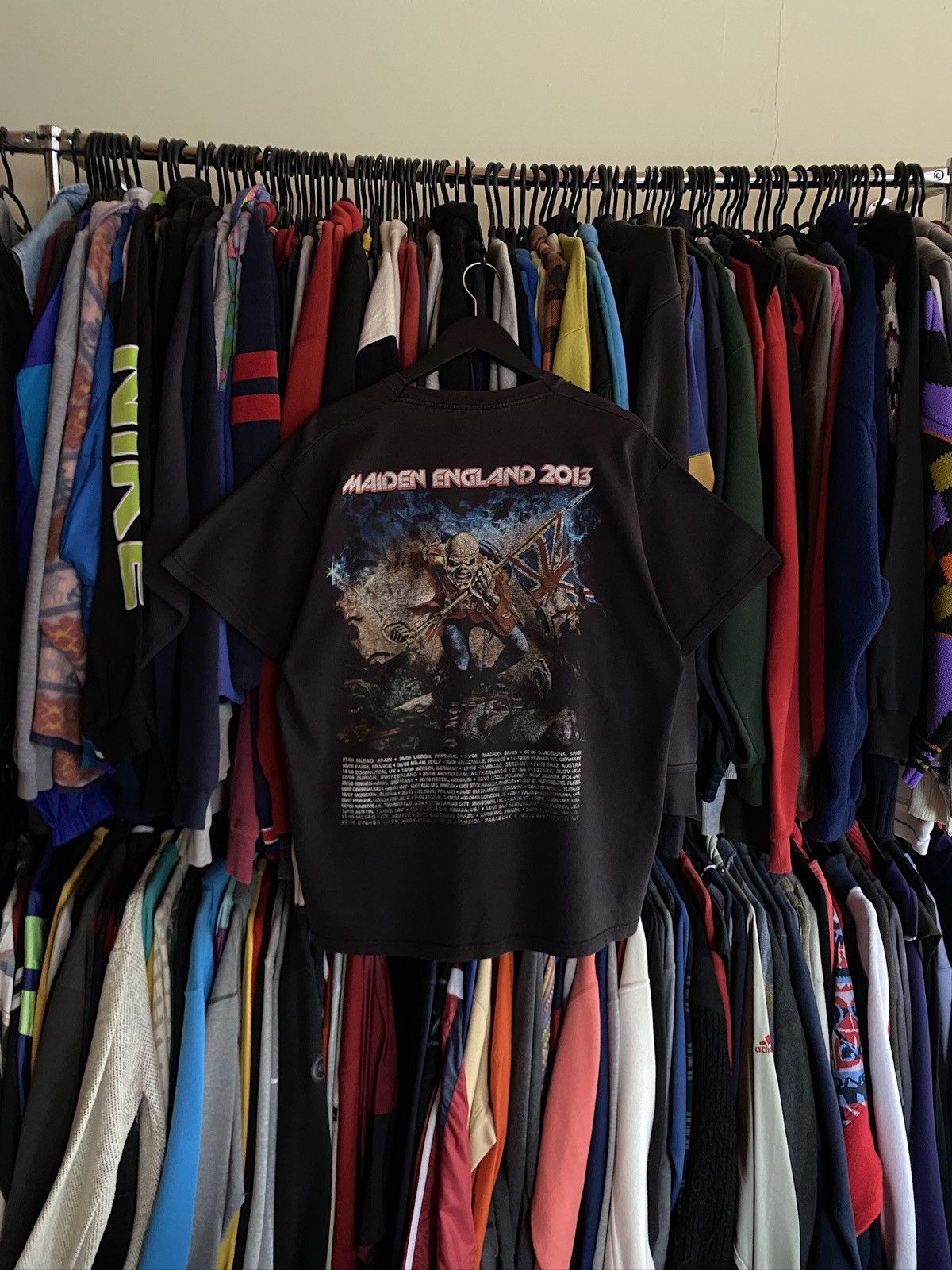 Band Tees VINTAGE IRON MAIDEN ENGLAND DISTRESSED T-SHIRT y2k Size US XL / EU 56 / 4 - 3 Thumbnail