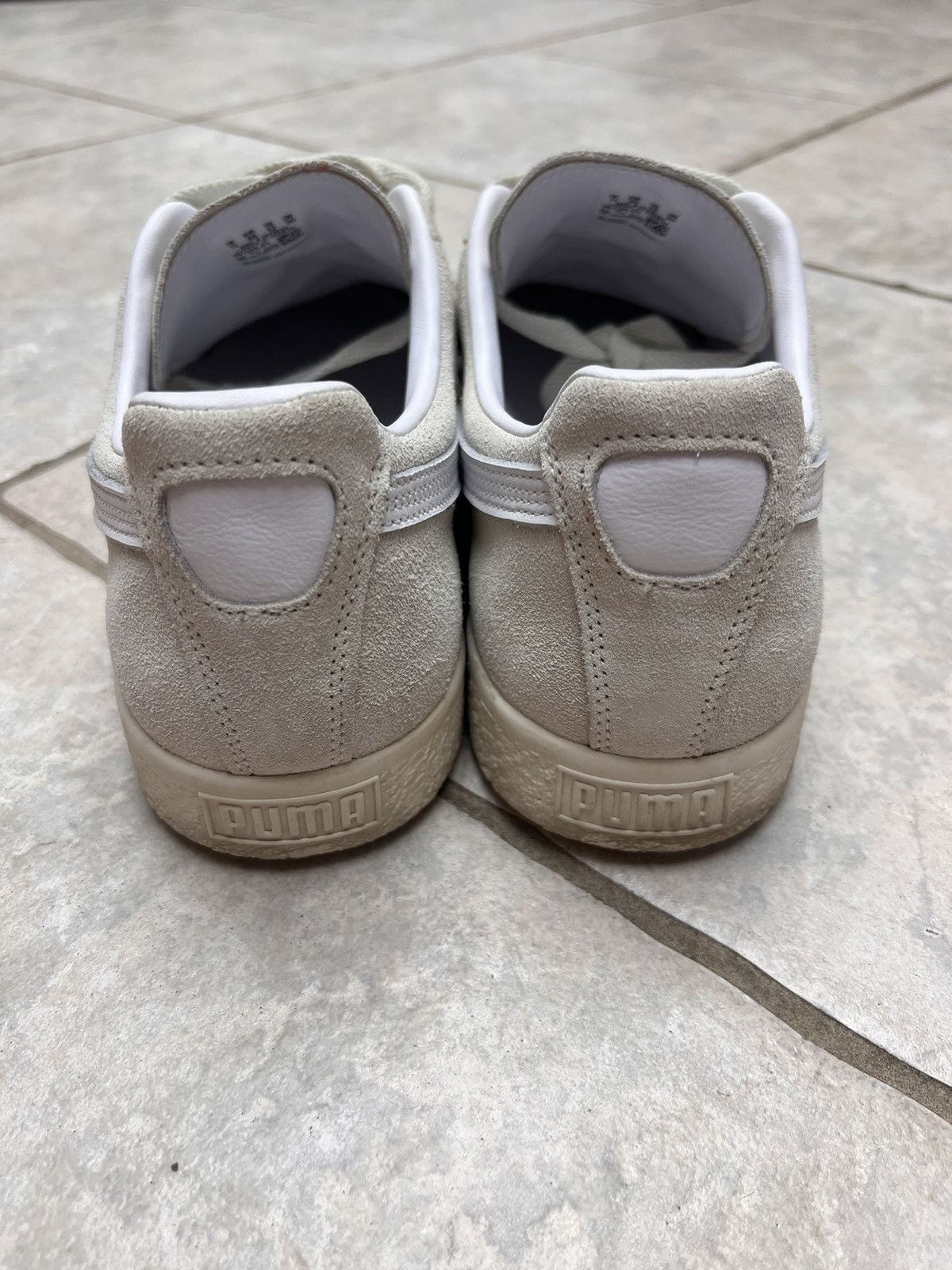 Puma Beige Puma Clyde Size US 12 / EU 45 - 4 Thumbnail