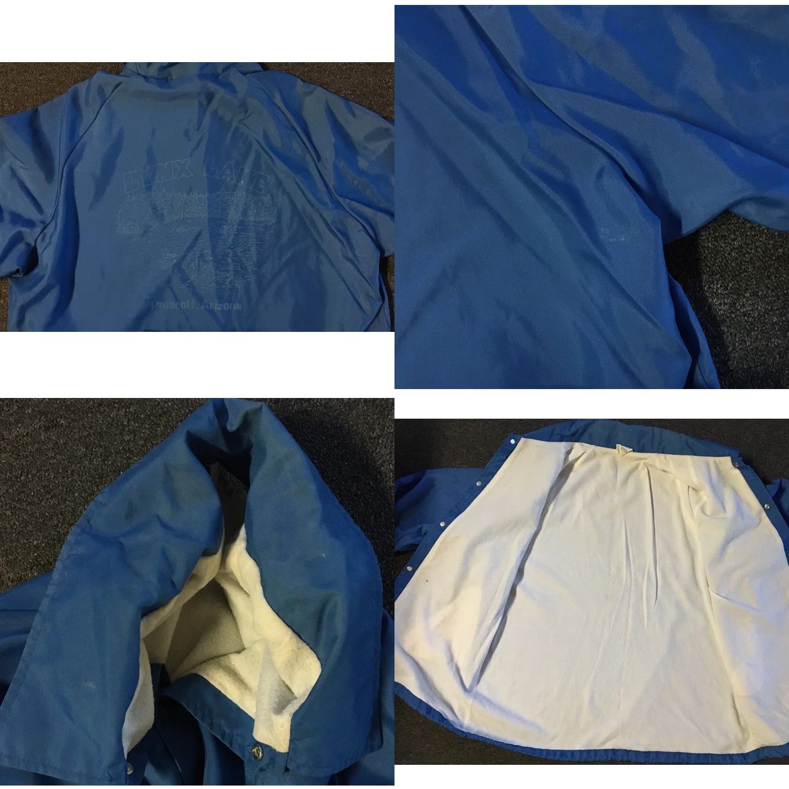 Vintage VINTAGE Prescott Lynx Lake Blue Nylon Windbreaker Jacket XL USA 80s 90s Grunge Punk College Arizona State University Mens Size US XL / EU 56 / 4 - 10 Thumbnail