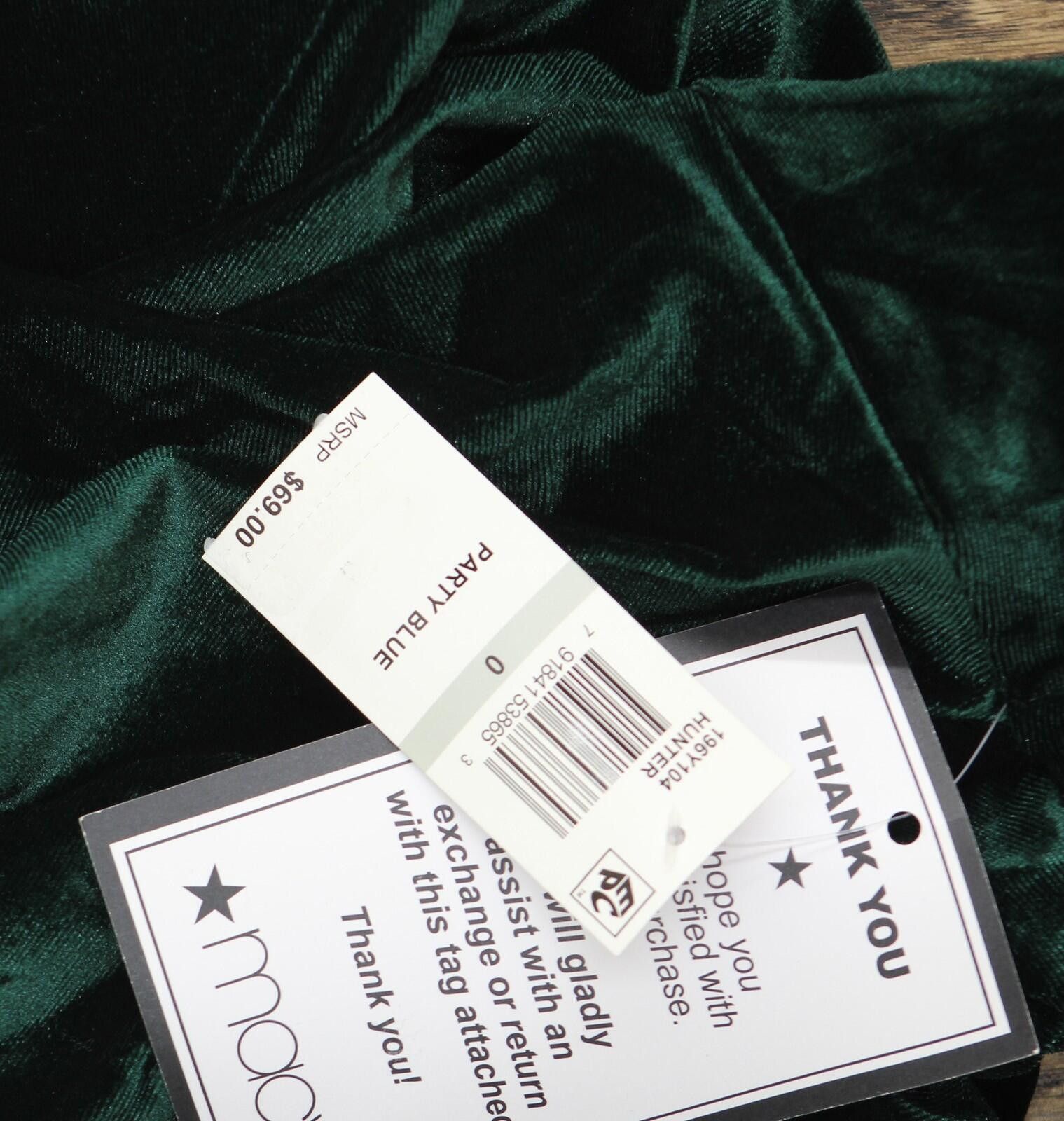 Other Nwt B. Darlin Asymmetric Layered Skirt Dress Dark Green 0 Size XS / US 0-2 / IT 36-38 - 3 Thumbnail