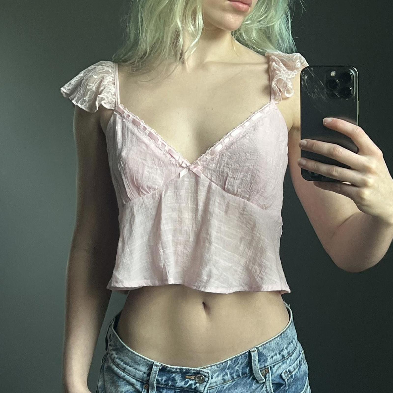 Other Pink lace babydoll top Size S / US 4 / IT 40 - 1 Thumbnail