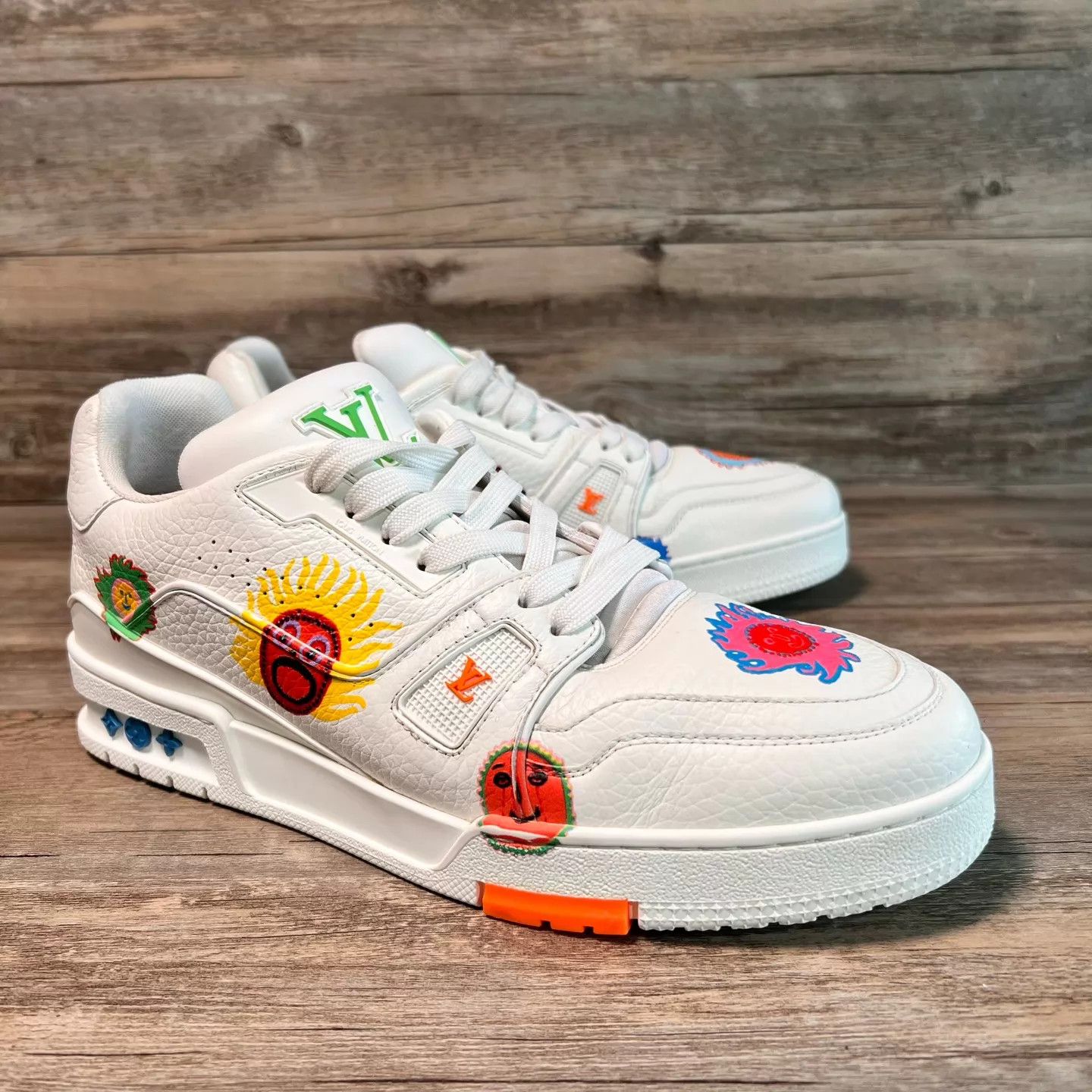 Louis Vuitton LV x Yayoi Kusama White Trainer UK8.5/42.5 97 New Size US 9.5 / IT 39.5 - 2 Thumbnail