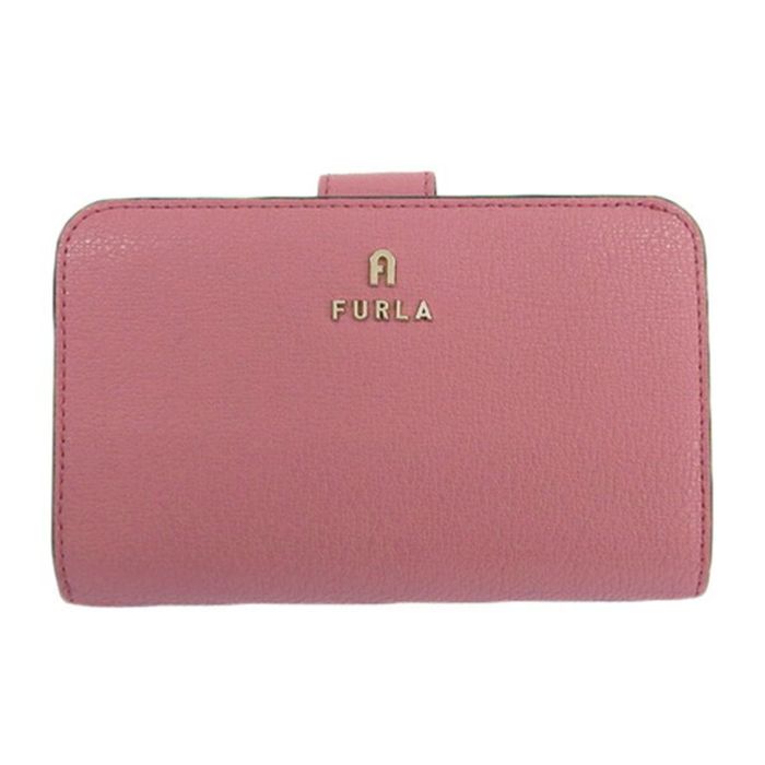 Furla FURLA Leather Lshaped bifold wallet pink ladies Grailed