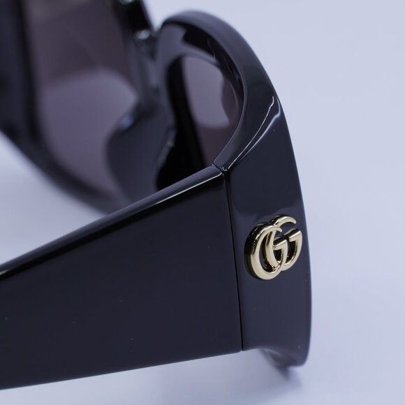 Gucci Gucci GG1402SA 001 Sunglasses Black Square Frame, Grey Size ONE SIZE - 5 Thumbnail