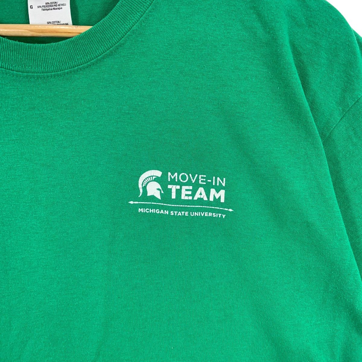 Vintage Vintage MICHIGAN STATE UNIVERSITY Move-In Team Tee Shirt Top Size L / US 10 / IT 46 - 7 Thumbnail