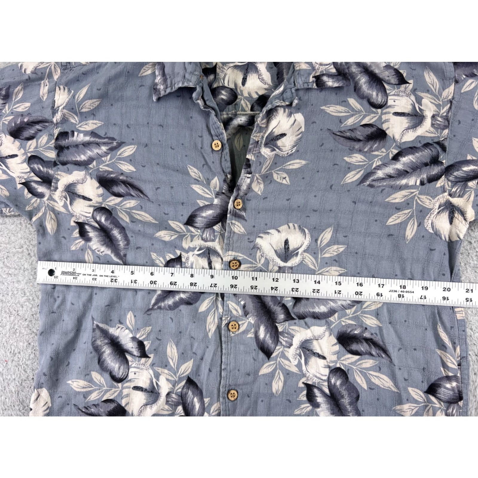 Cherokee Cherokee Shirt Adult Medium Blue Floral Button Up Camp Rayon Blend Short Sleeve Mens Size US M / EU 48-50 / 2 - 7 Thumbnail