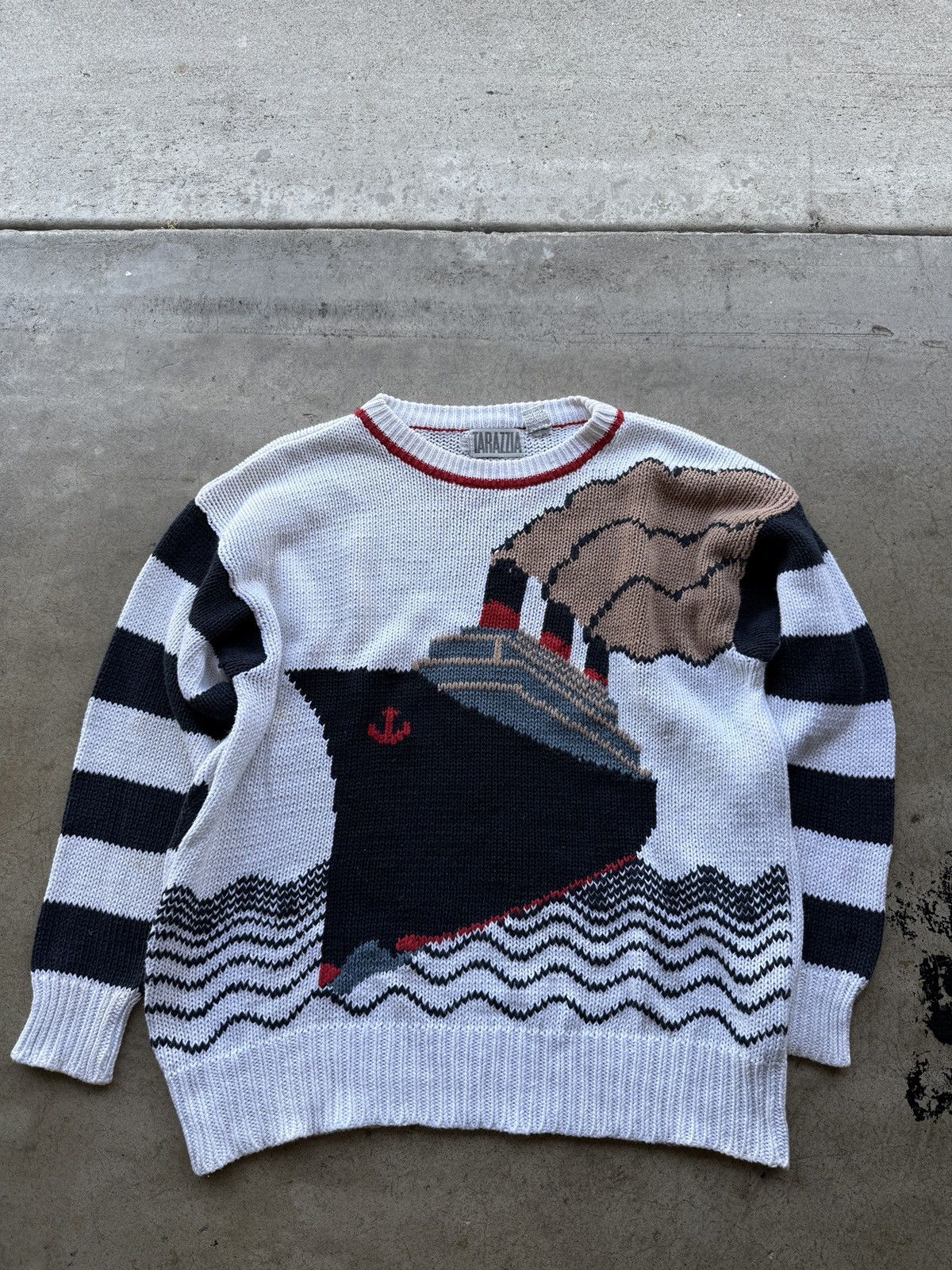 Japanese Brand × Vintage Vintage Ship sweater boxy Size US XL / EU 56 / 4 - 1 Thumbnail