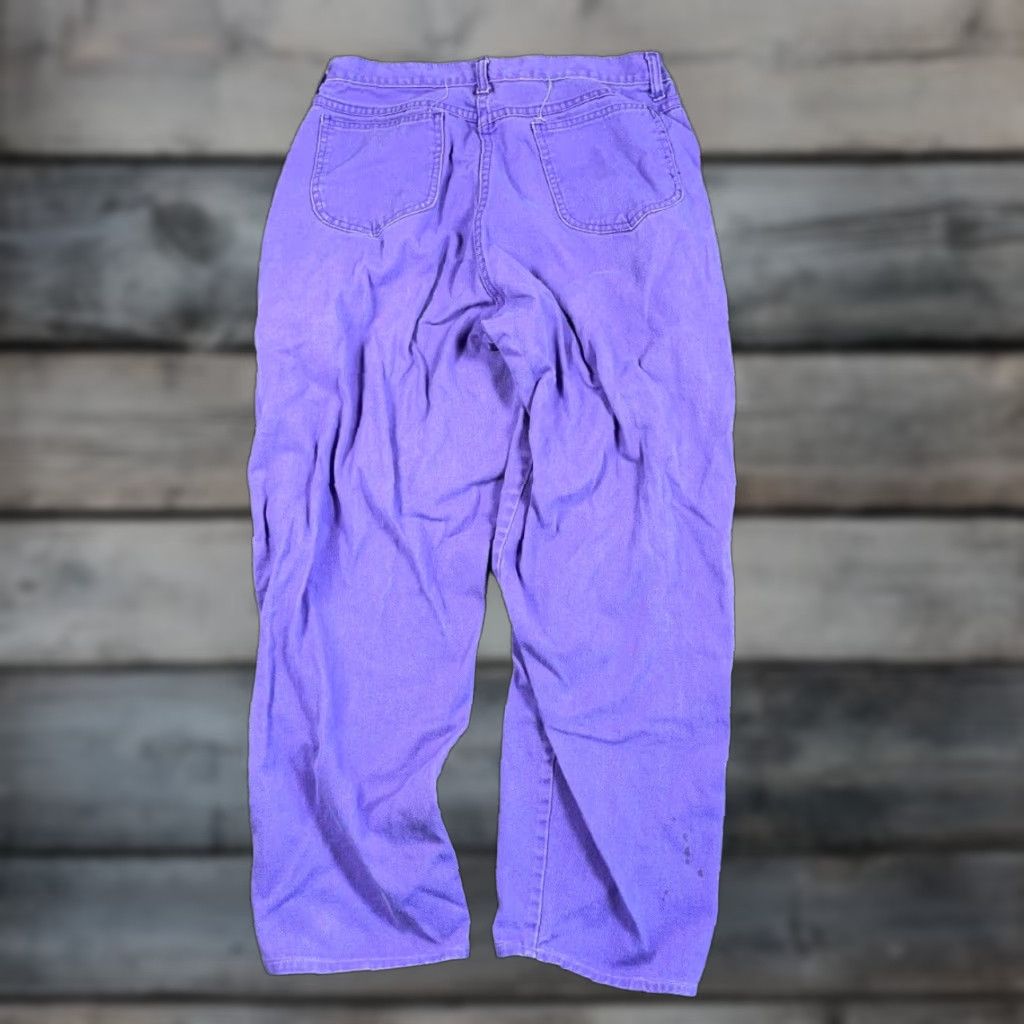 Vintage VTG 90s Flynn High Waisted Mom Jeans Women's 31 x 26 Purple USA Made Hipster Jeans Size 24" / US 00 / IT 34 - 1 Thumbnail