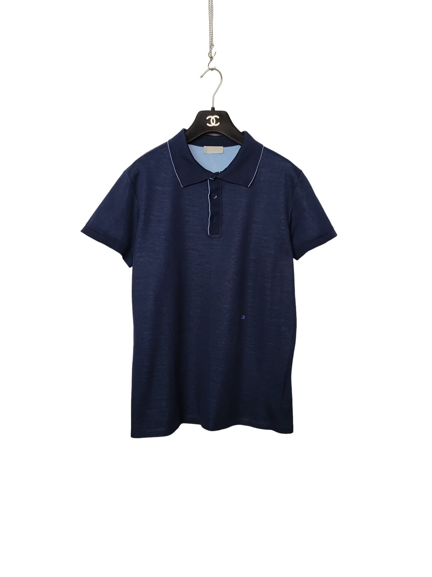 Dior Dior Homme SS06 Black Polo Shirt Rhinestones in size S | Grailed
