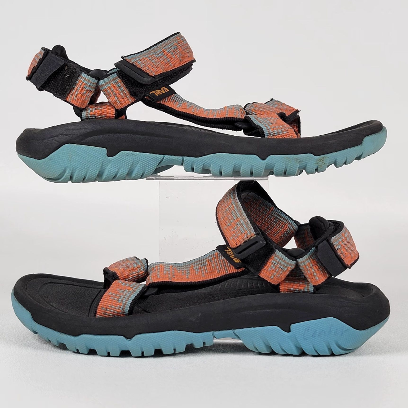 Teva TEVA WOMEN SANDAL HURRICANE XLT2 ORANGE/BLUE, 5, MEDIUM, WATER FRIENDLY, ARCH SUPPORT, Hook & Loop, Nylon, Sports Sandals, Womens Size US 5.5 / IT 35.5 - 5 Thumbnail