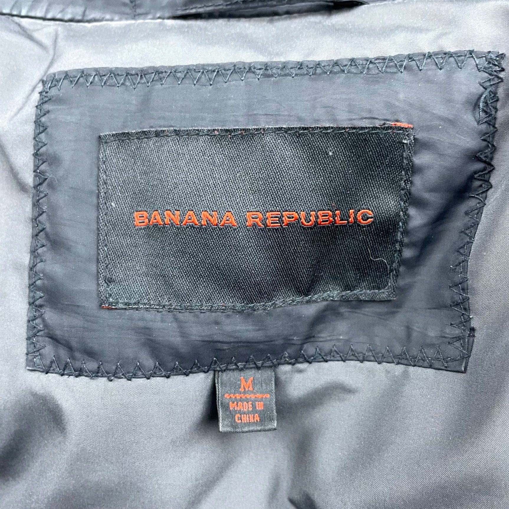 Banana Republic Banana Republic Men’s Parka Jacket Full Zip Down Insulated Puffer Black Medium Jacket, Regular Fit, Polyester Lined, Coat Casual Size US M / EU 48-50 / 2 - 3 Thumbnail