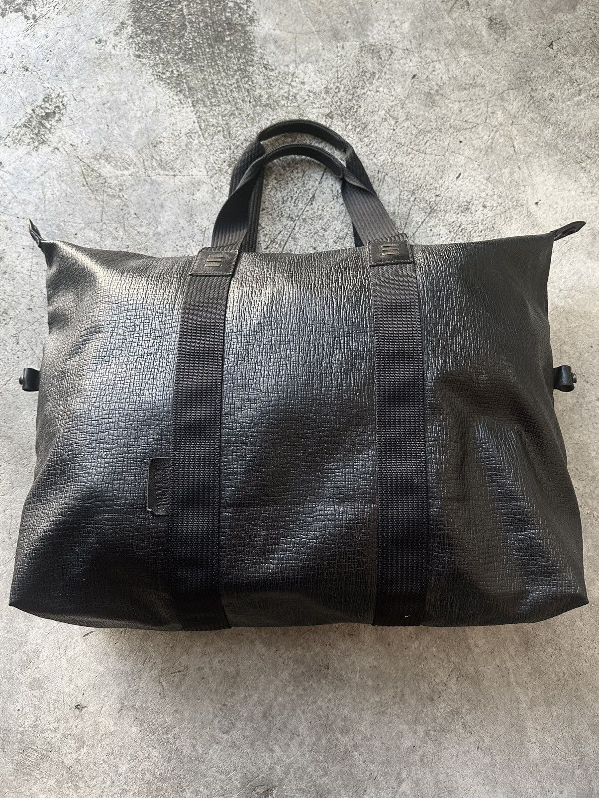 Jean Paul Gaultier Embossed Black Duffle Bag Size ONE SIZE - 3 Thumbnail
