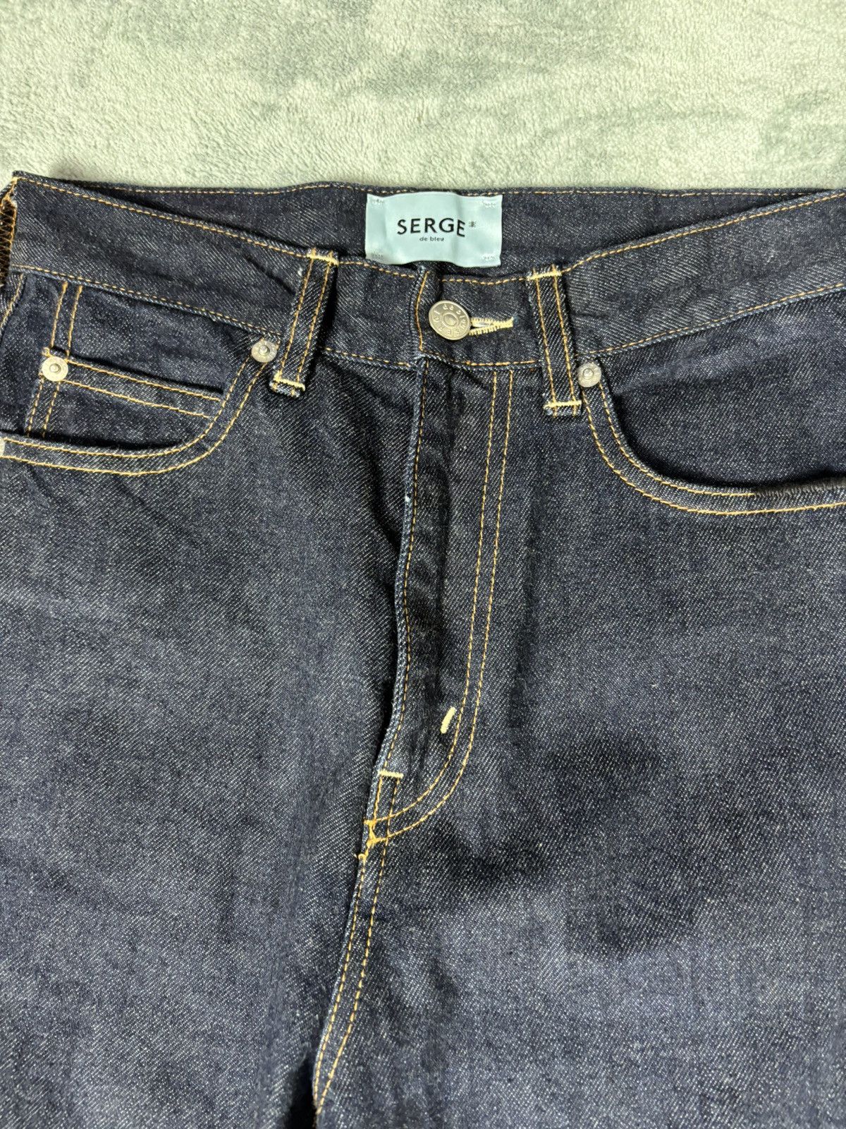 Le Grande Bleu (L.G.B.) Serge de bleu Stud Denim. S0307 Size 26" / US 2 / IT 38 - 5 Thumbnail