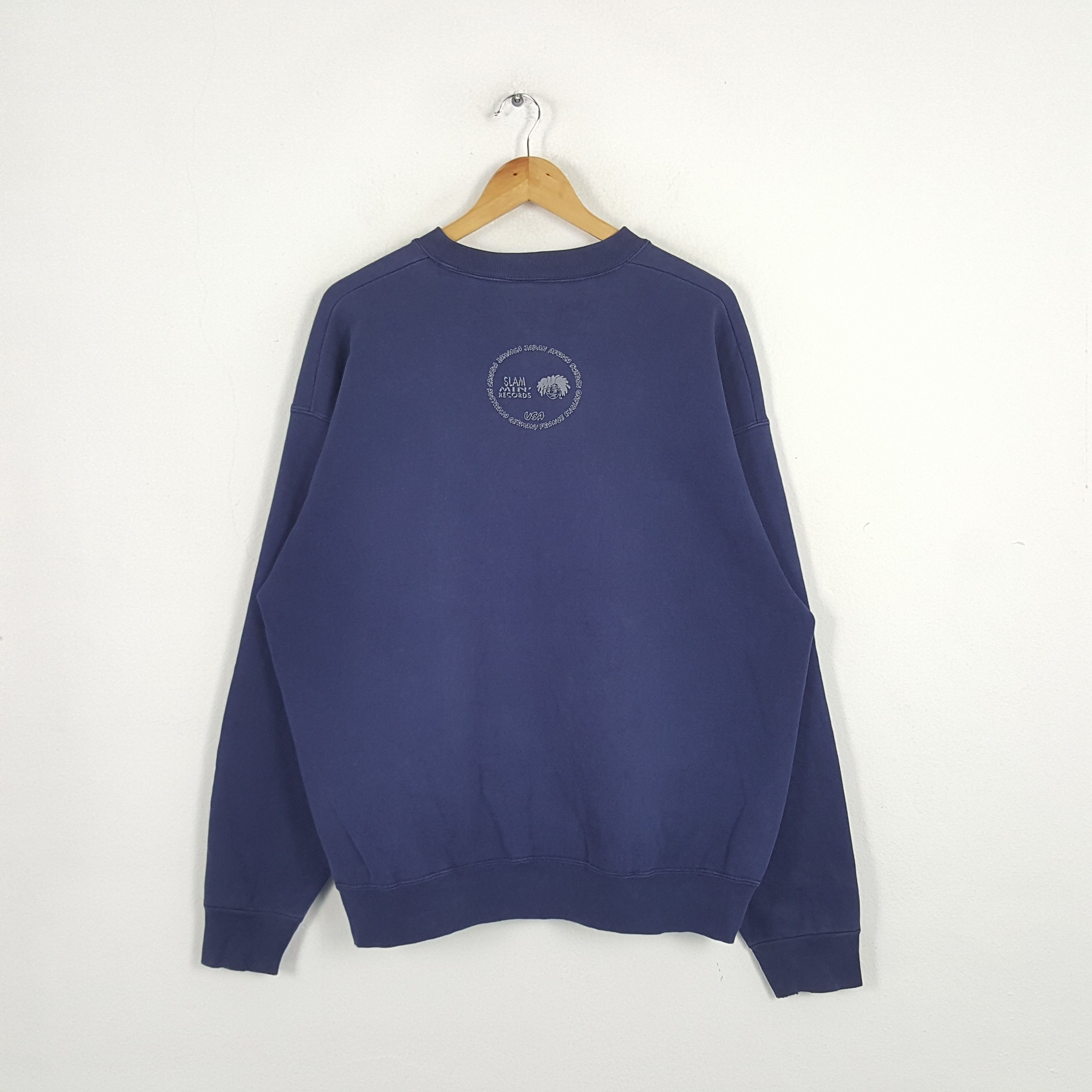 Band Tees × Rap Tees × Vintage Vintage Slam Min Records NY American Hip-hop Sweatshirt Size US XL / EU 56 / 4 - 3 Thumbnail