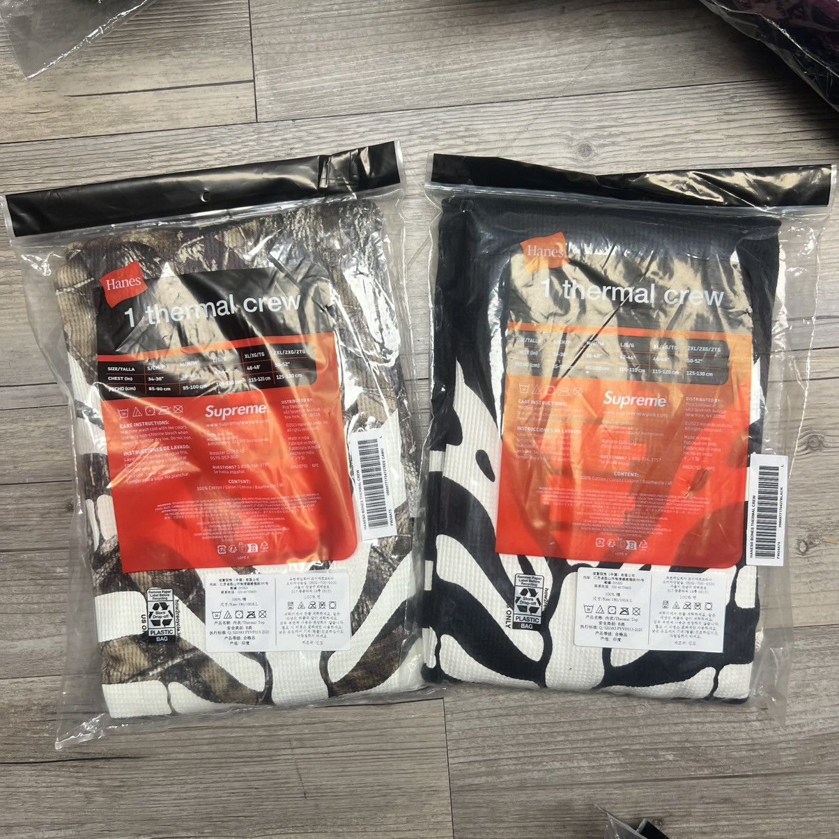 Supreme Hanes Bones Thermal Crew Camo 【公式通販】