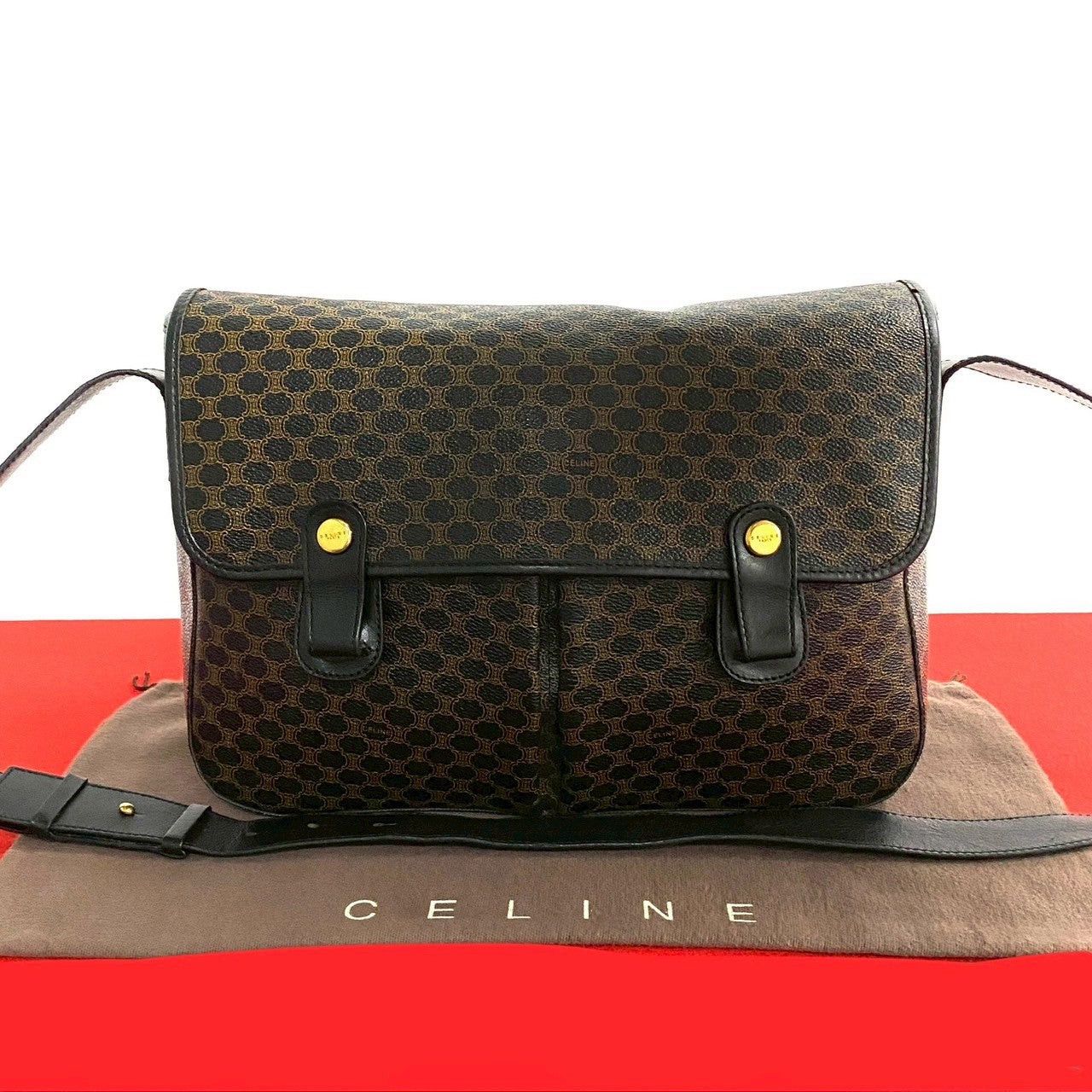 Celine Celine Shoulder Bag Black Leather Size ONE SIZE - 1 Thumbnail