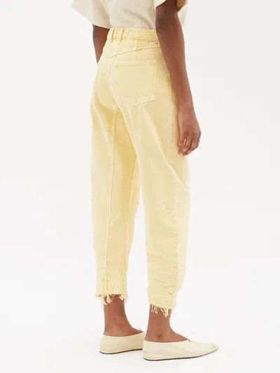 Jil Sander o1y1025 Denim Pant in Pastel Yellow Size 32" / US 10 / IT 46 - 3 Thumbnail