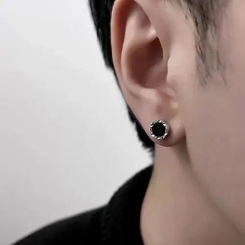 Other Black Stone Earring Size ONE SIZE - 1 Thumbnail