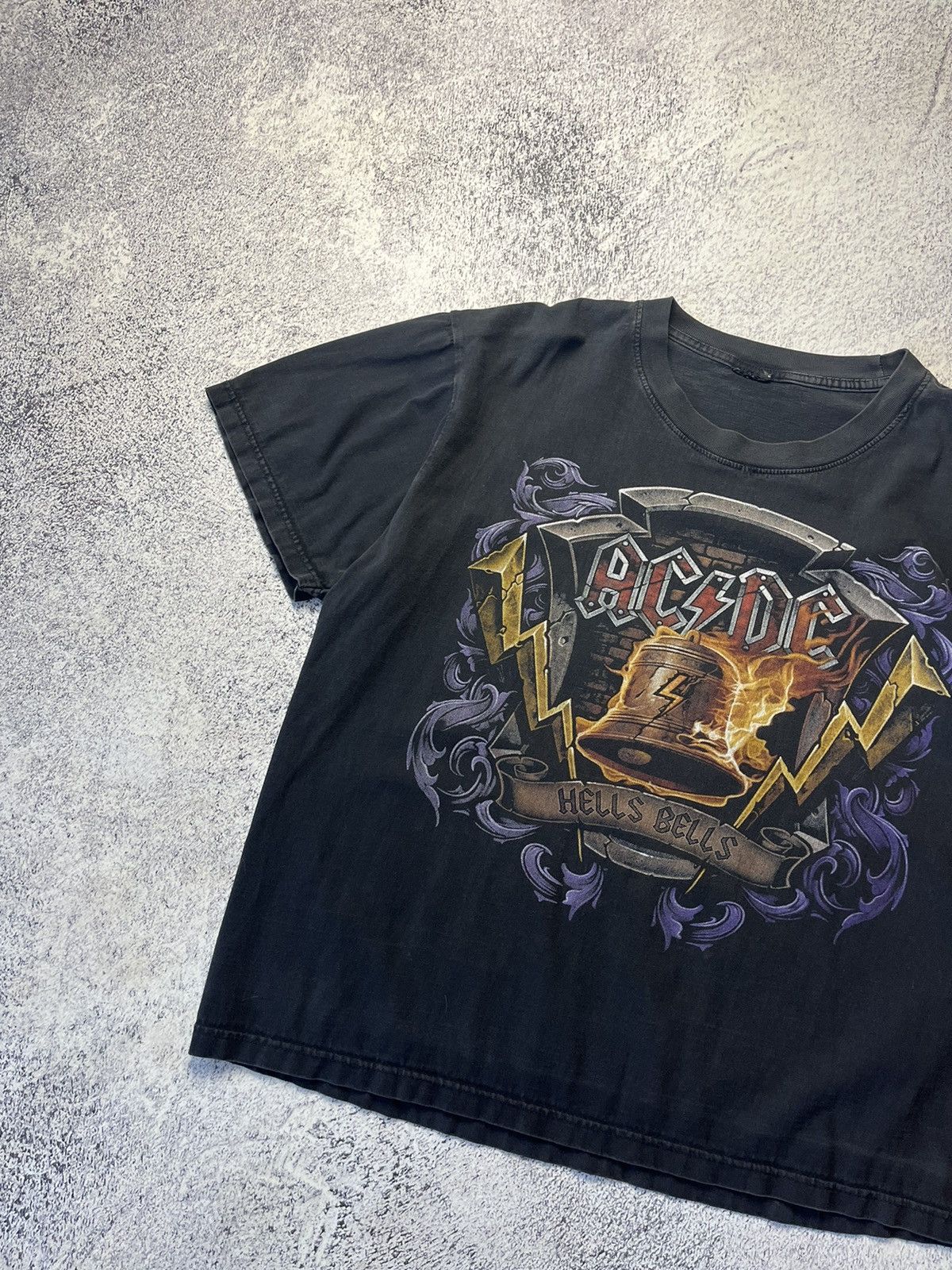AC/DC Vintage Rare AC/DC Hells Bells Rock Band T Shirt Size US XL / EU 56 / 4 - 5 Thumbnail