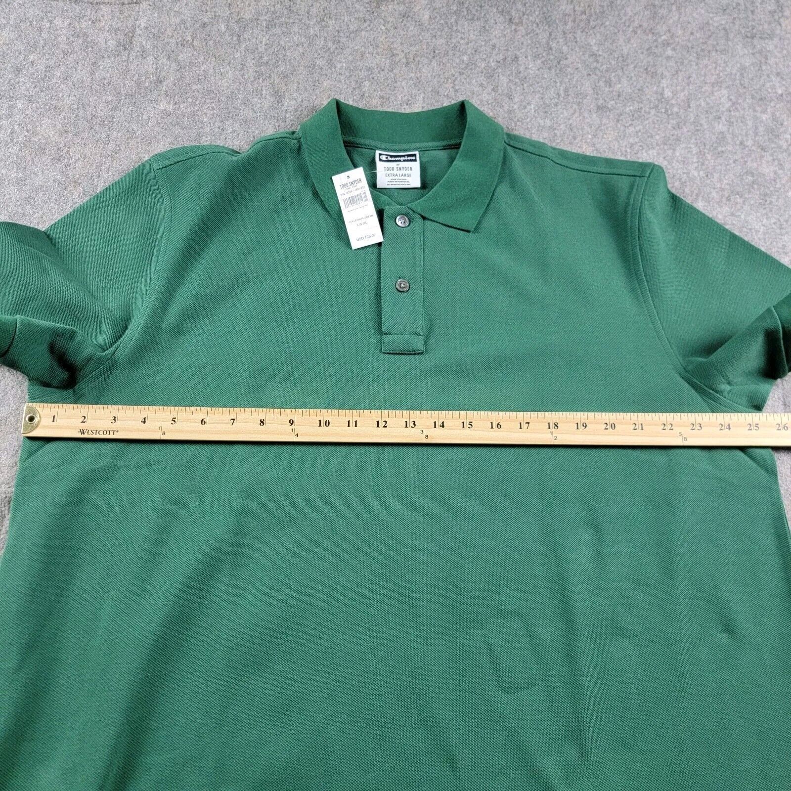 Champion Champion x Todd Snyder Pique Polo Shirt Short Sleeve *Flaw* Size US XL / EU 56 / 4 - 4 Thumbnail