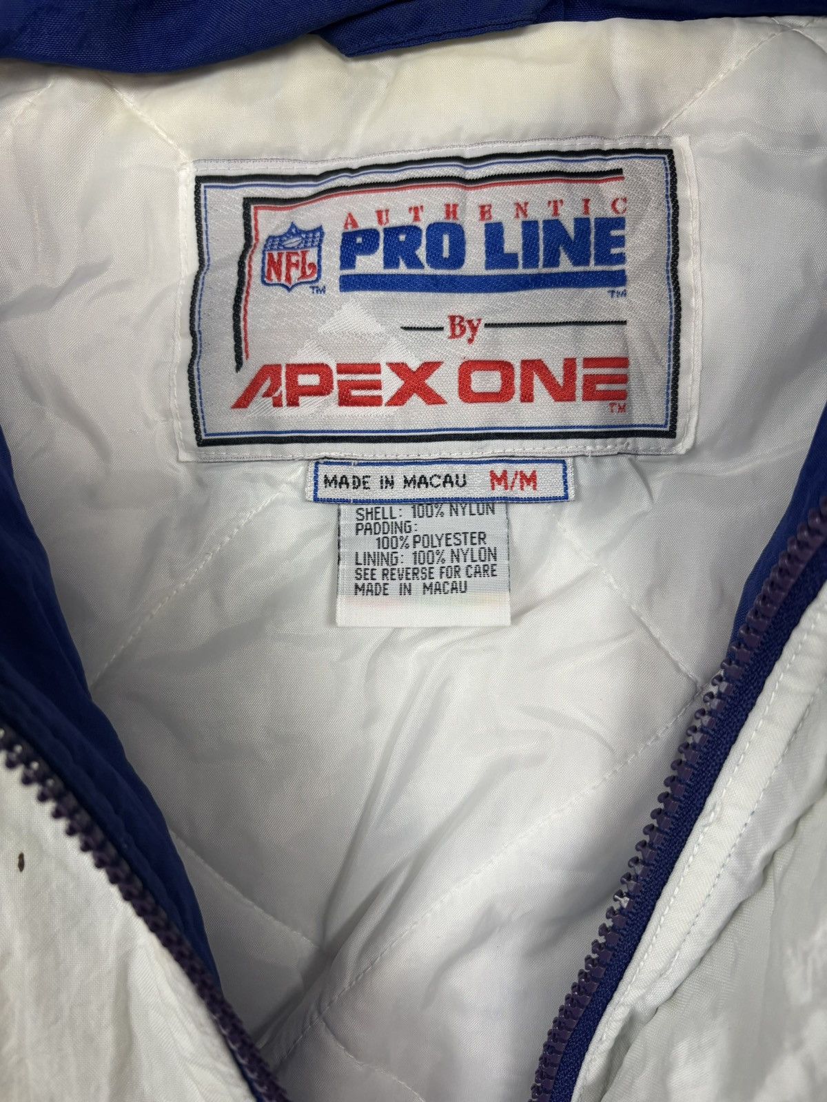 Apex One Vintage New England Patriots Puffer Jacket 90s NFL Pro Line Size US M / EU 48-50 / 2 - 3 Thumbnail