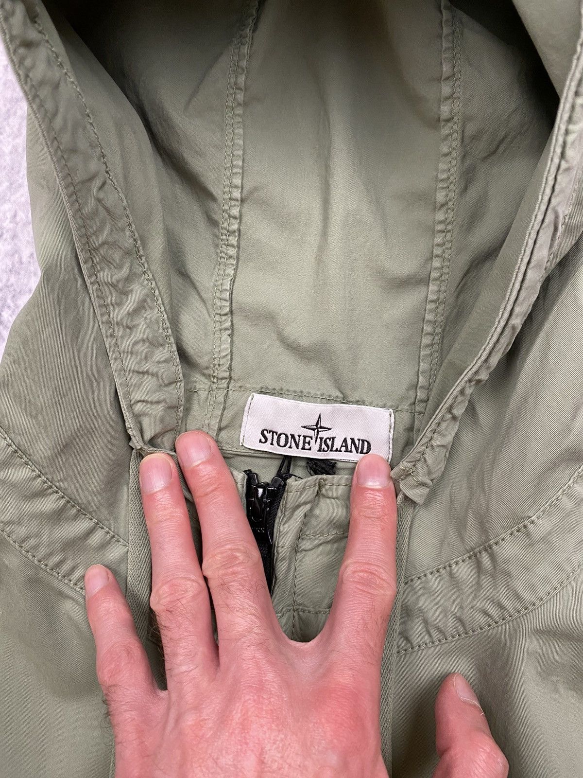 Stone Island Khaki Stone Island Supima Cotton Twill Stretch-TC jacket Size US L / EU 52-54 / 3 - 5 Thumbnail