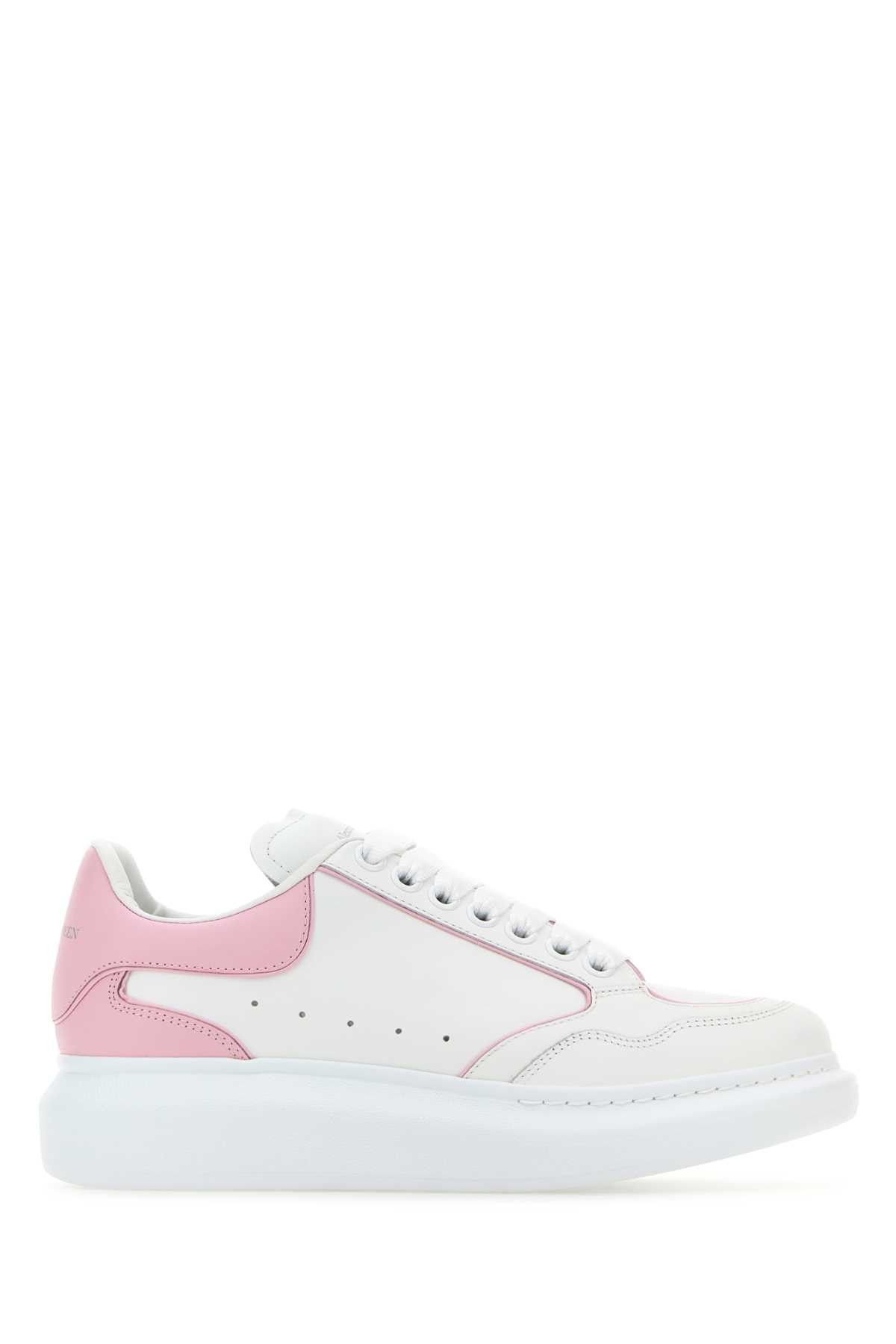 image of Alexander Mcqueen Two-Tone Leather Sneakers, Women's (Size 11)