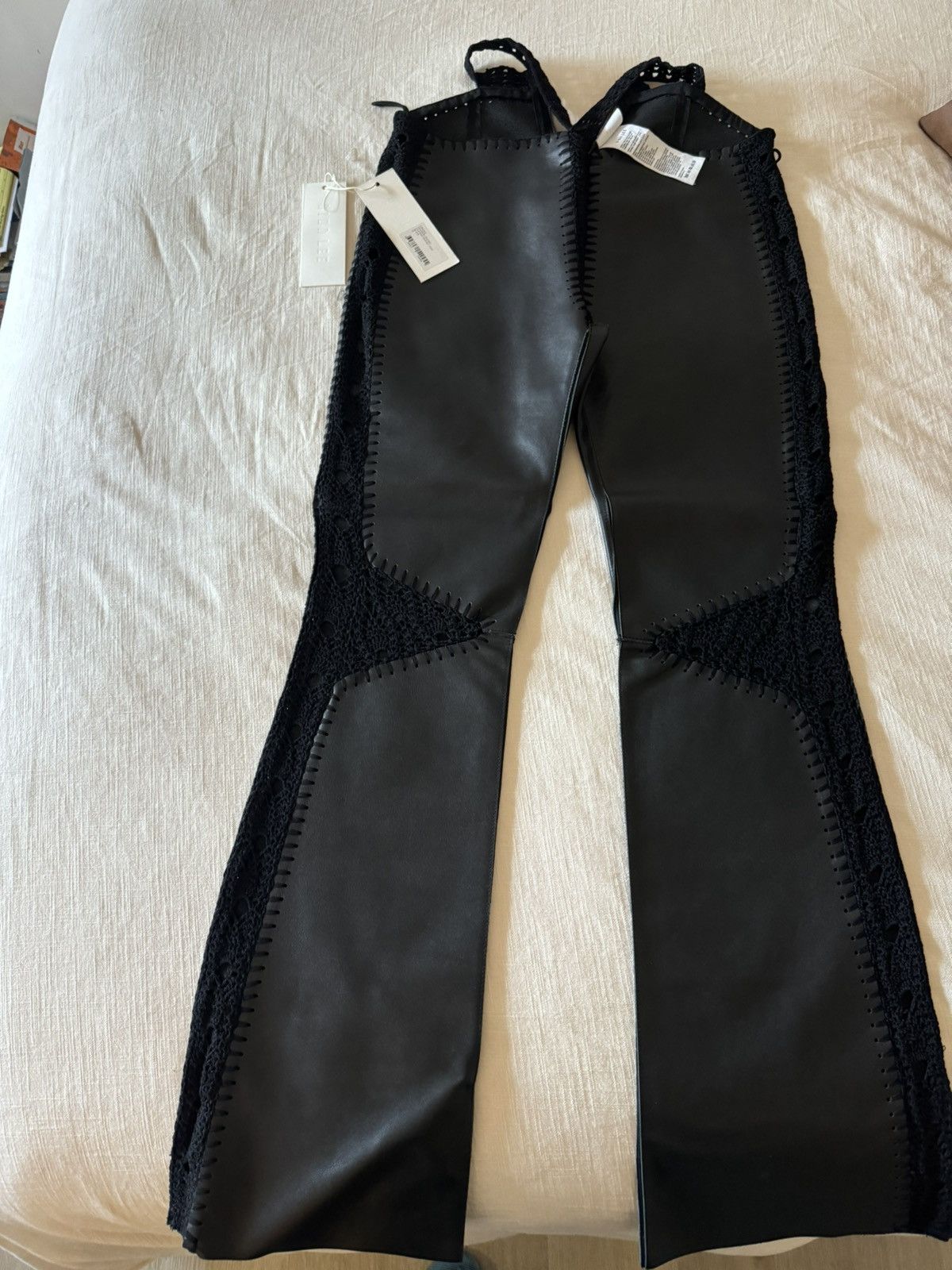 Dion Lee Dion Lee leather crochet pants Size 28" / US 6 / IT 42 - 1 Thumbnail