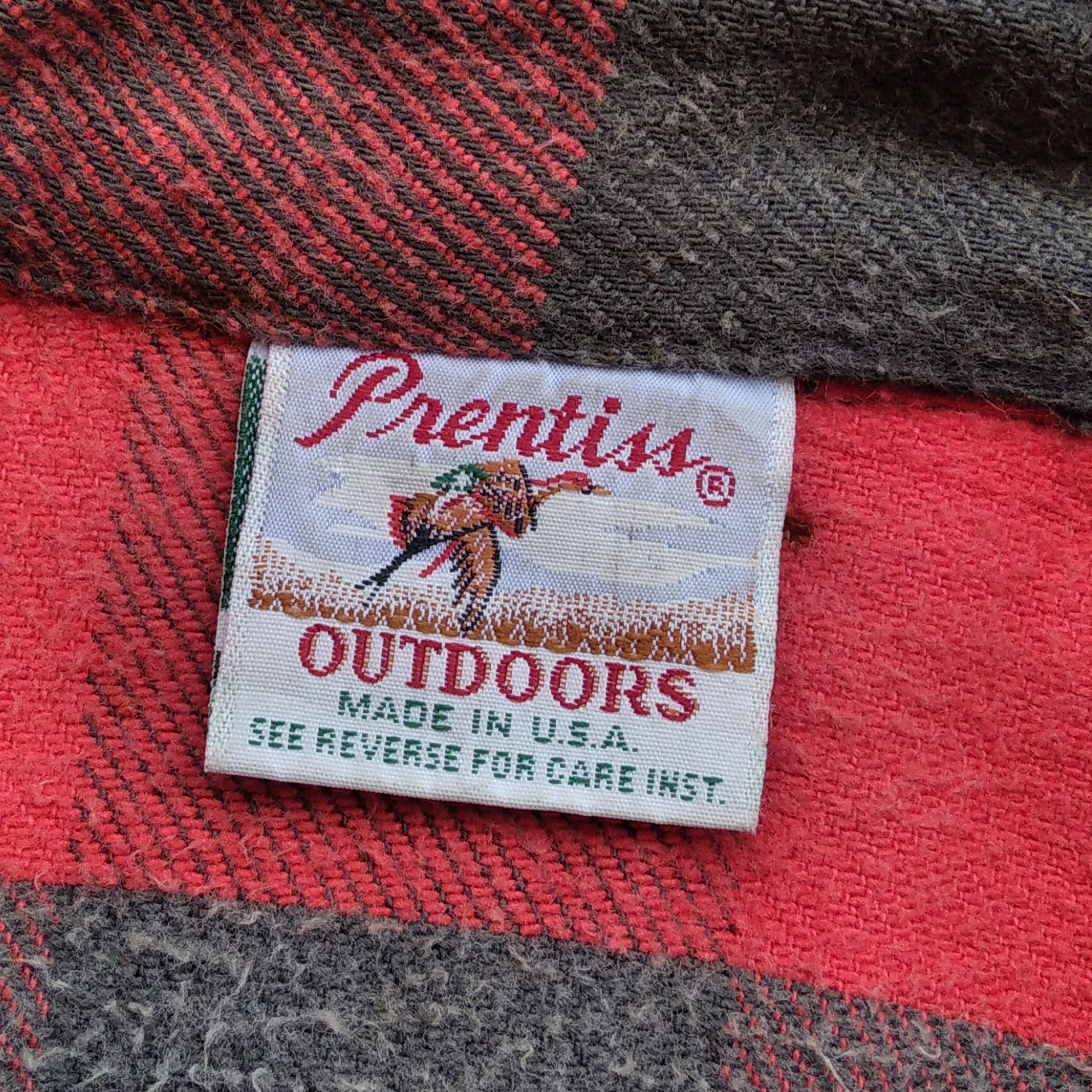 4GSELLER Vintage 90's Flannel Distressed Grunge PRENTISS OUTDOOR Size US L / EU 52-54 / 3 - 5 Thumbnail
