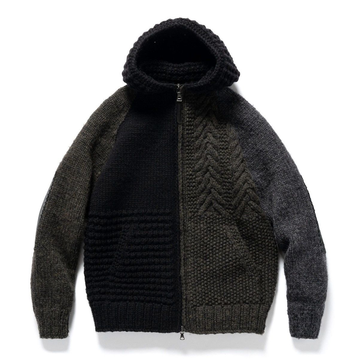 image of Haven / Engineered Garments Pacific Parka - Handknit Wool in Black, Men's (Size Small)